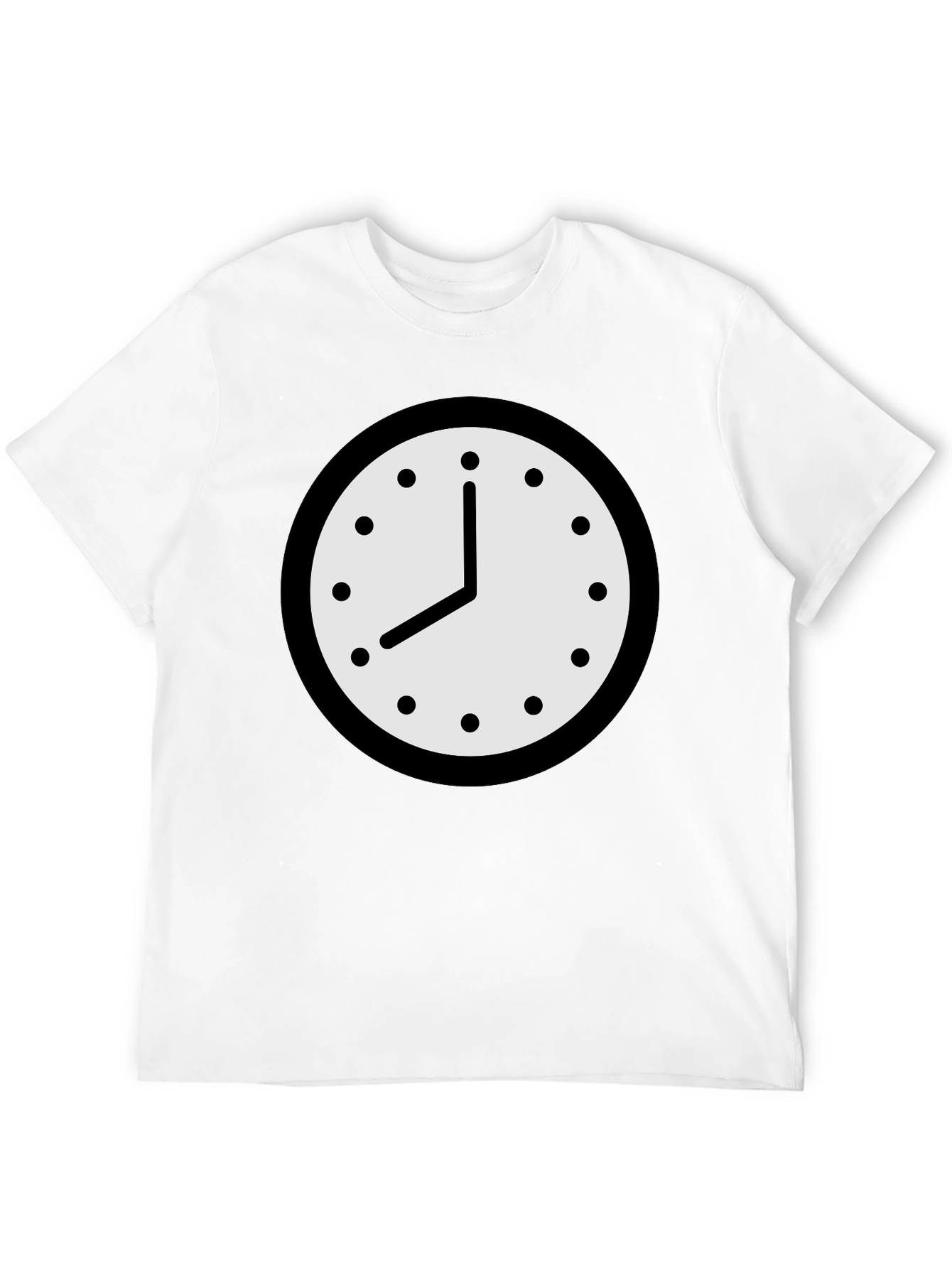 Black Clock Graphic T-Shirt - Classic Timepiece Design view 12