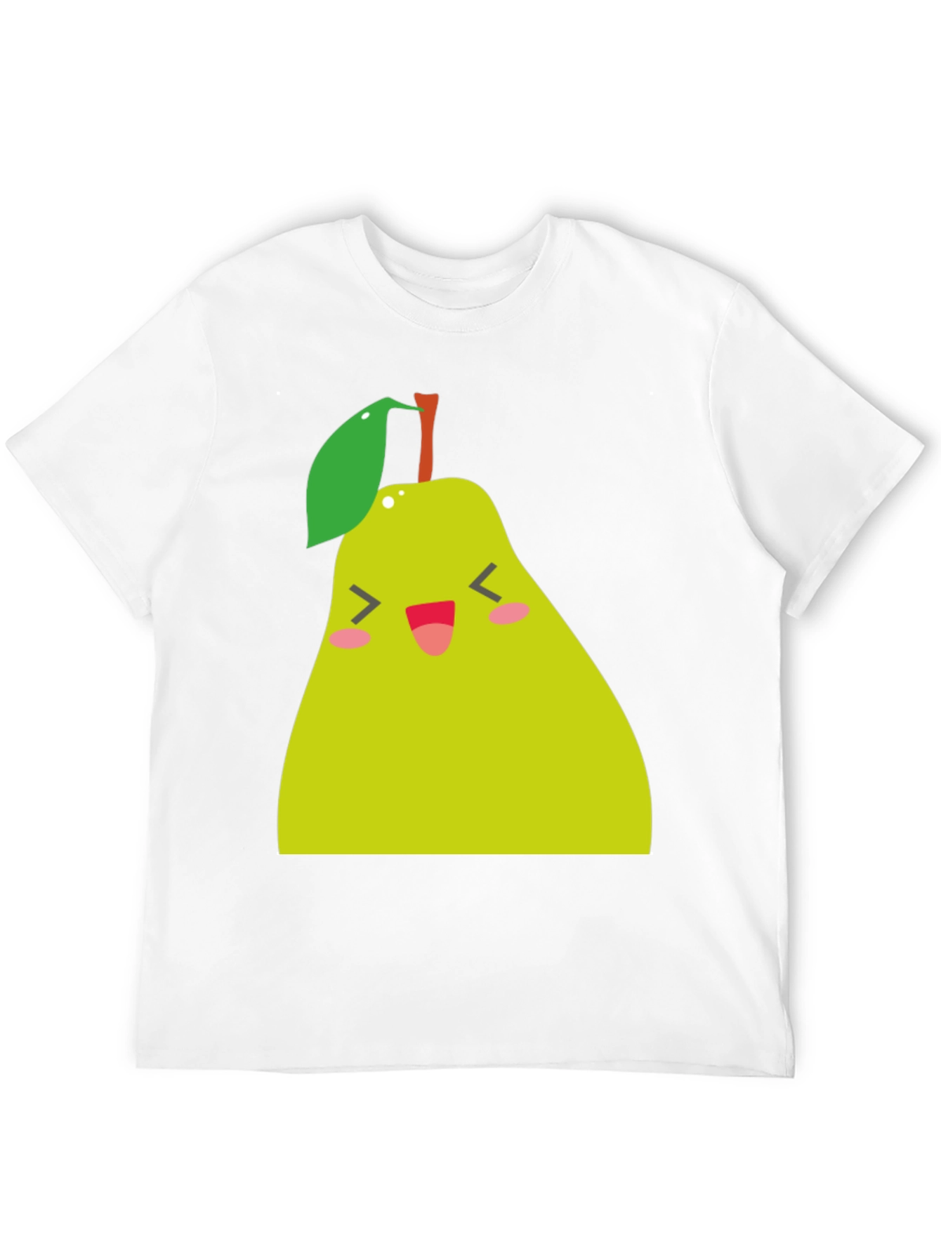 Black Cute Pear Graphic Tee - Black Cotton Blend view 12