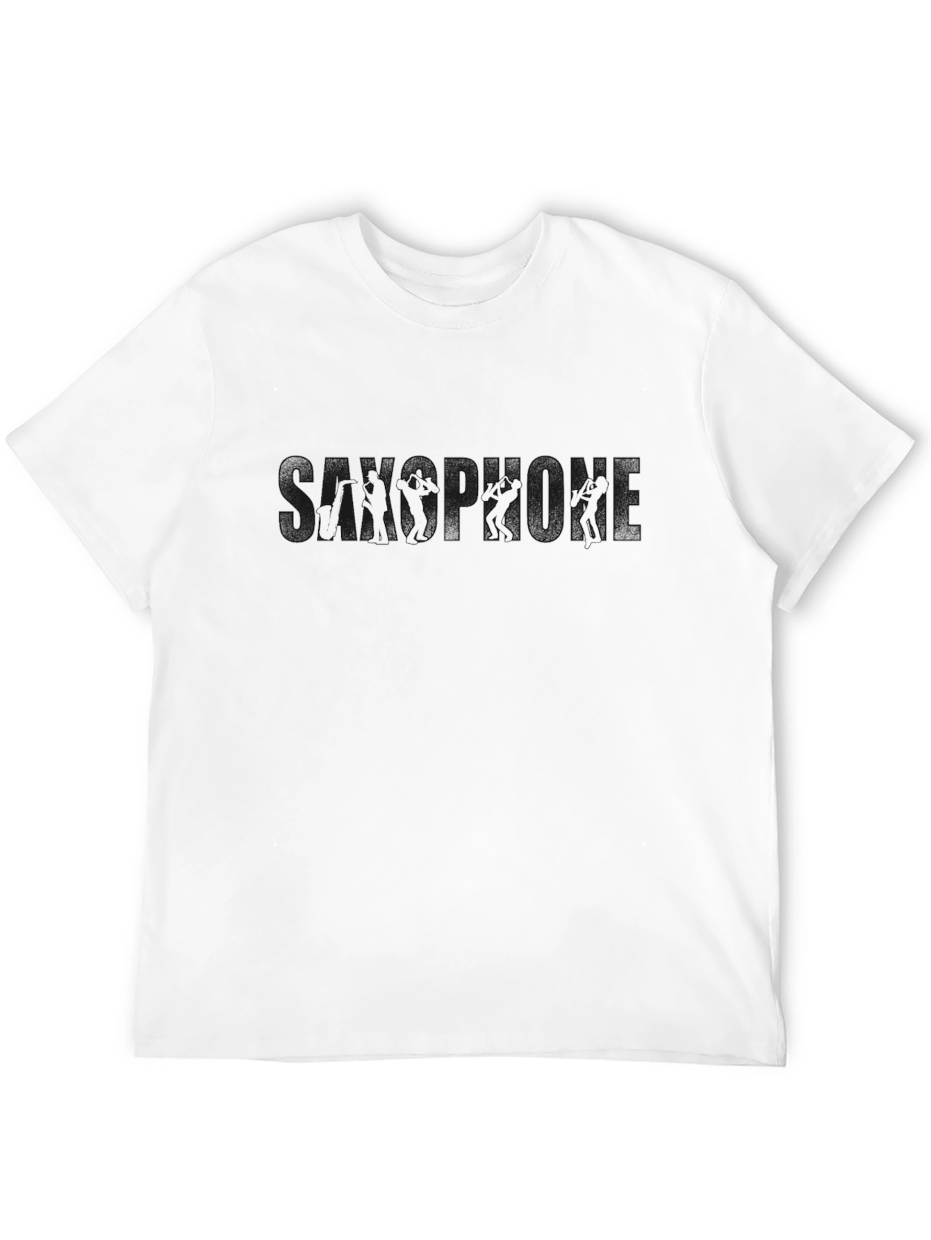 Black Men's Black Short Sleeve T-Shirt view 12