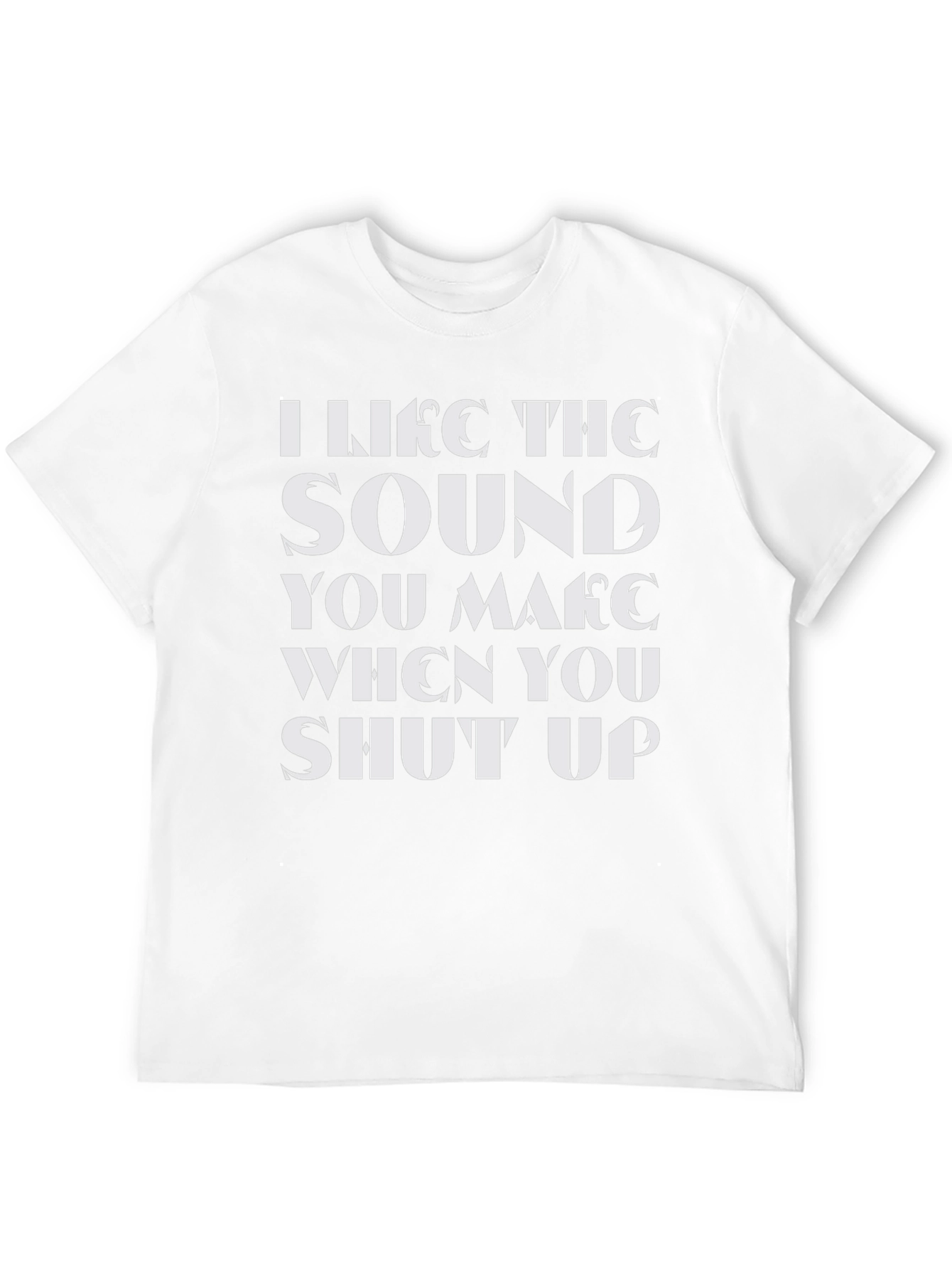 Black Sarcastic Humor Graphic Tee - Shut Up view 12