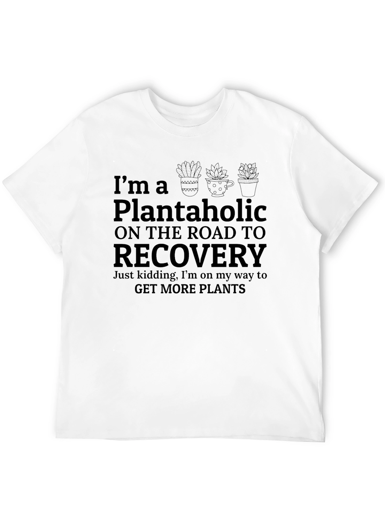 Black Plantaholic Recovery T-Shirt view 12