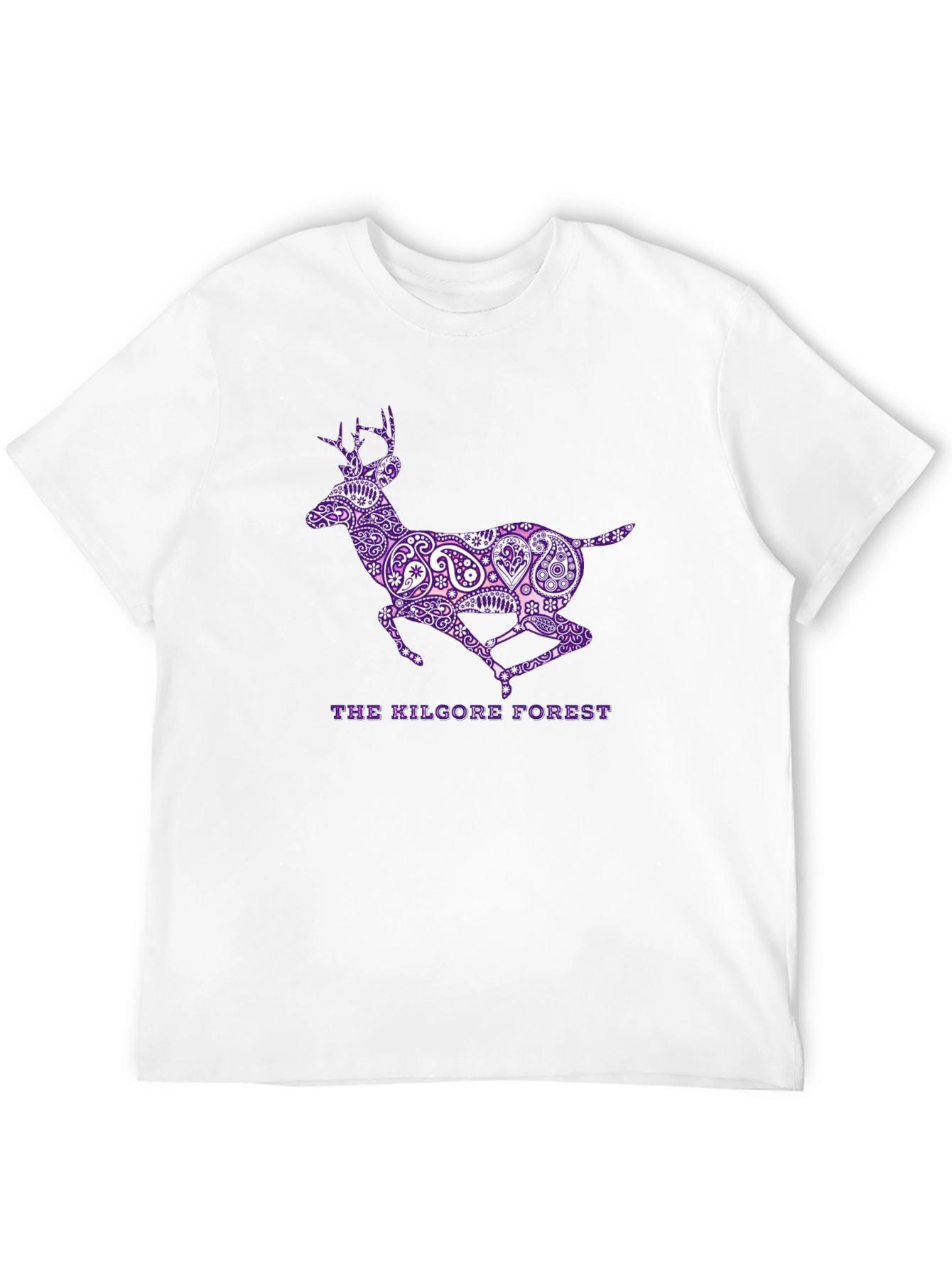Black The Kilgore Forest Deer Graphic T-Shirt view 12