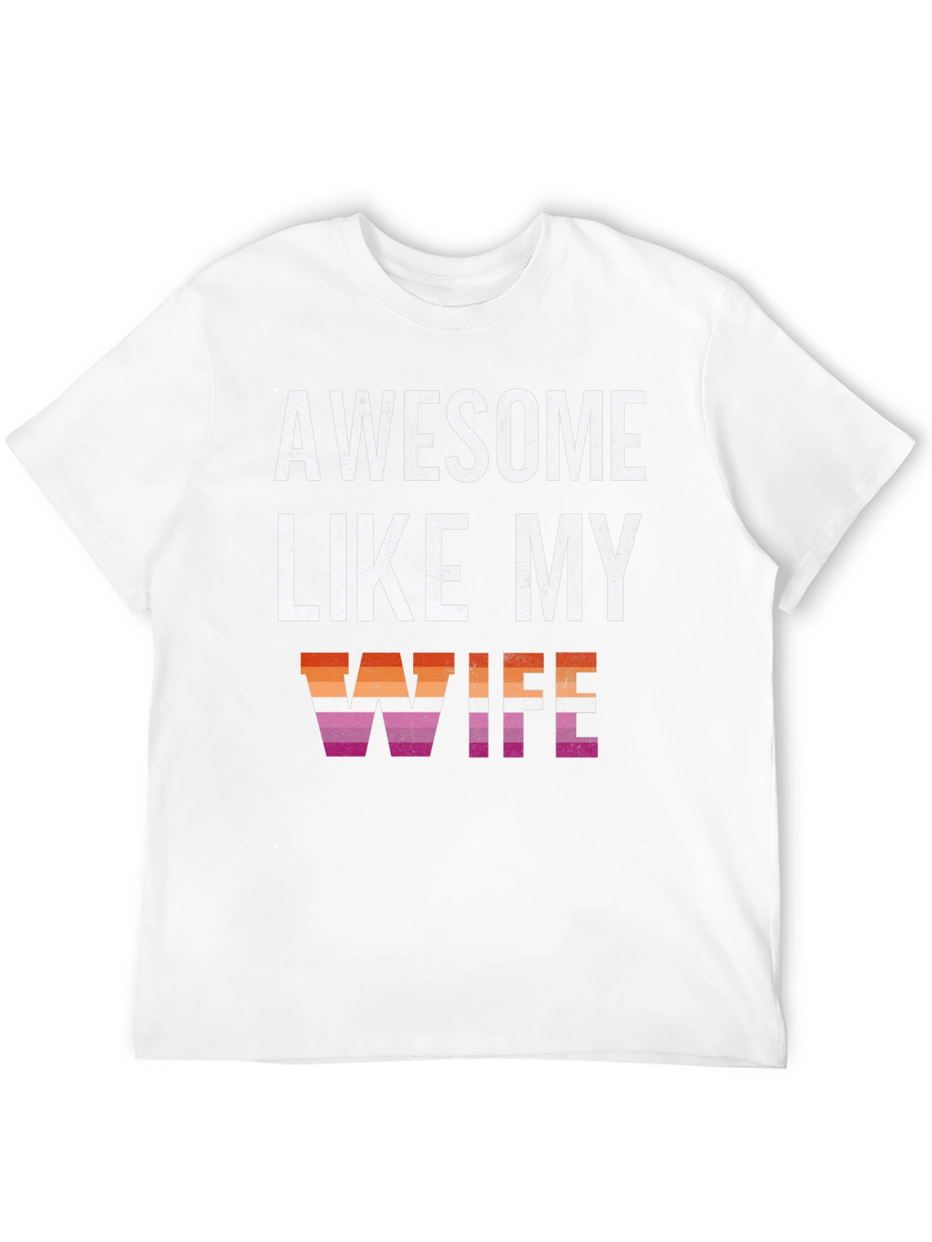 Black Awesome Like My Wife Lesbian Pride T-Shirt view 12