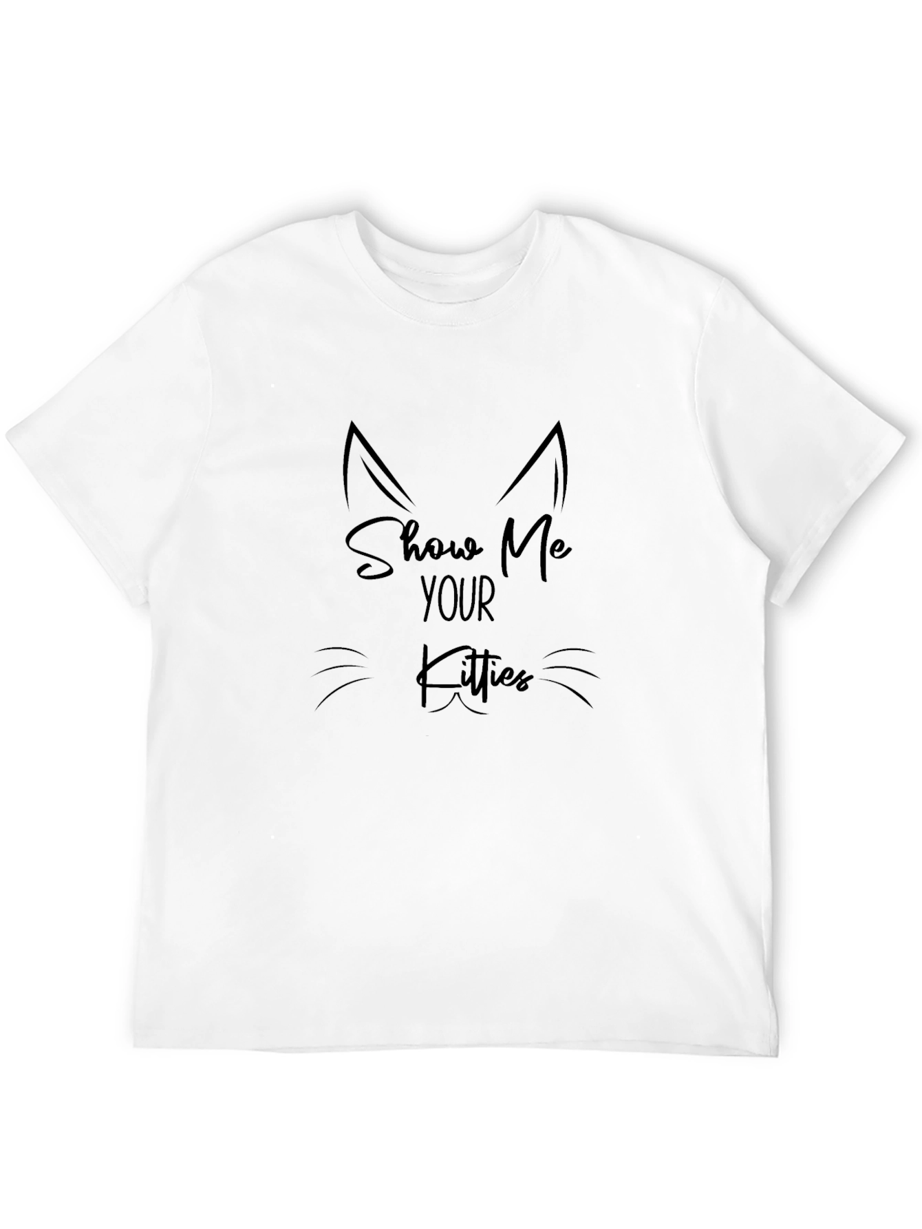 Black Show Me Your Kitties T-Shirt - Cat Lover Tee view 12