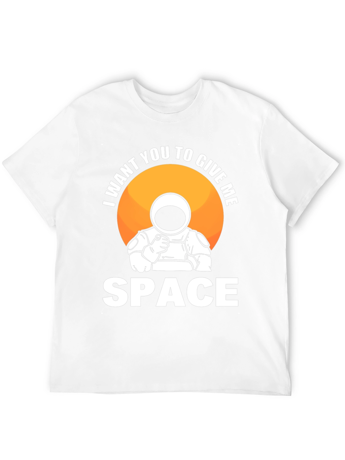 Black Give Me Space Astronaut Graphic Tee view 12