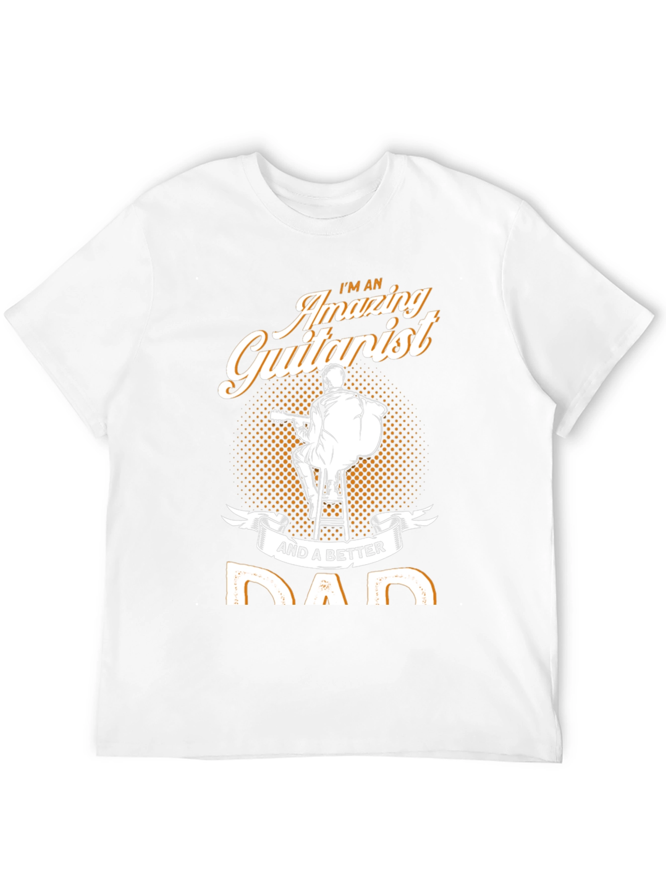 Black Amazing Guitarist Dad T-Shirt view 12