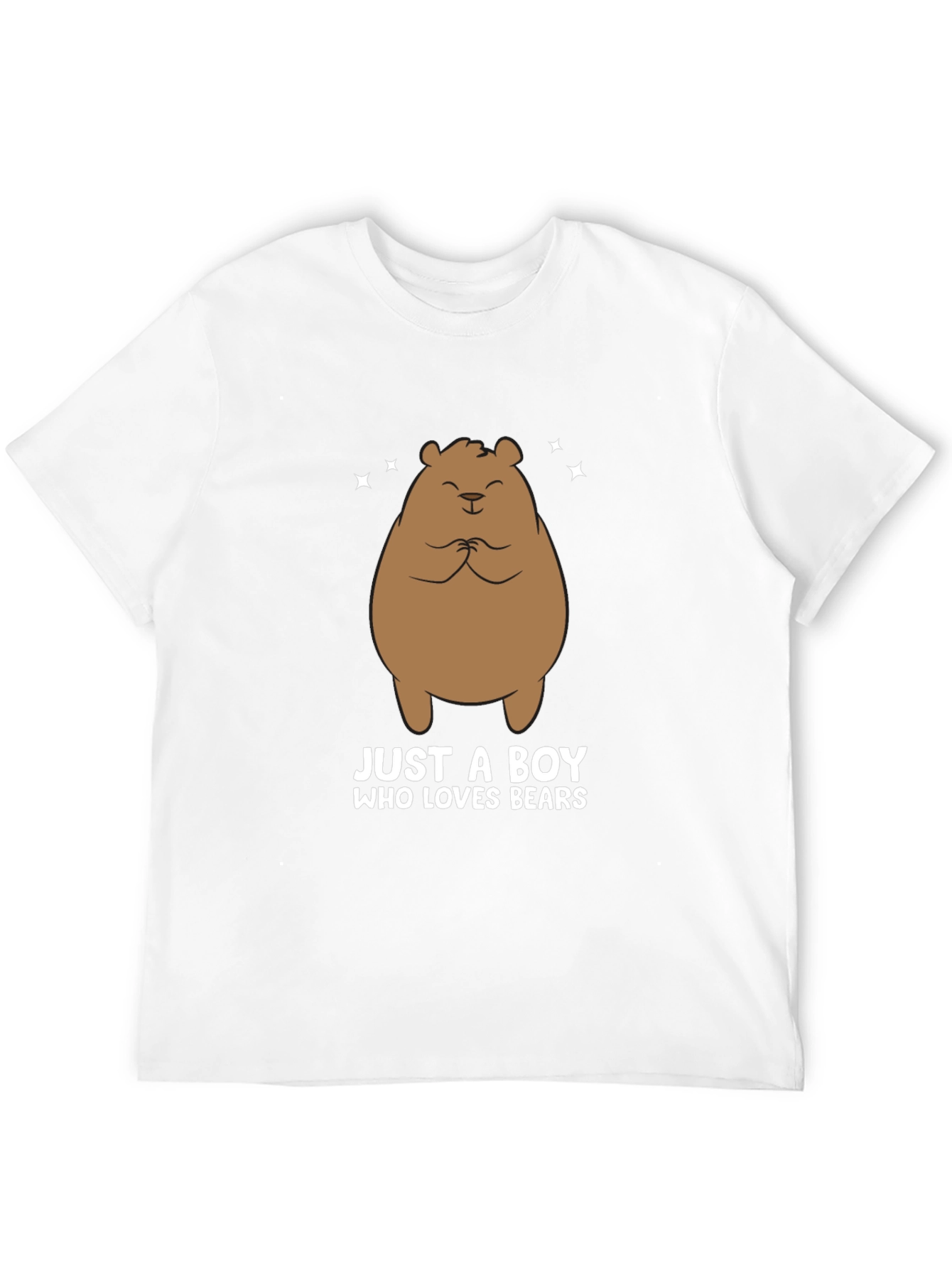 Black Just A Boy Who Loves Bears T-Shirt view 12