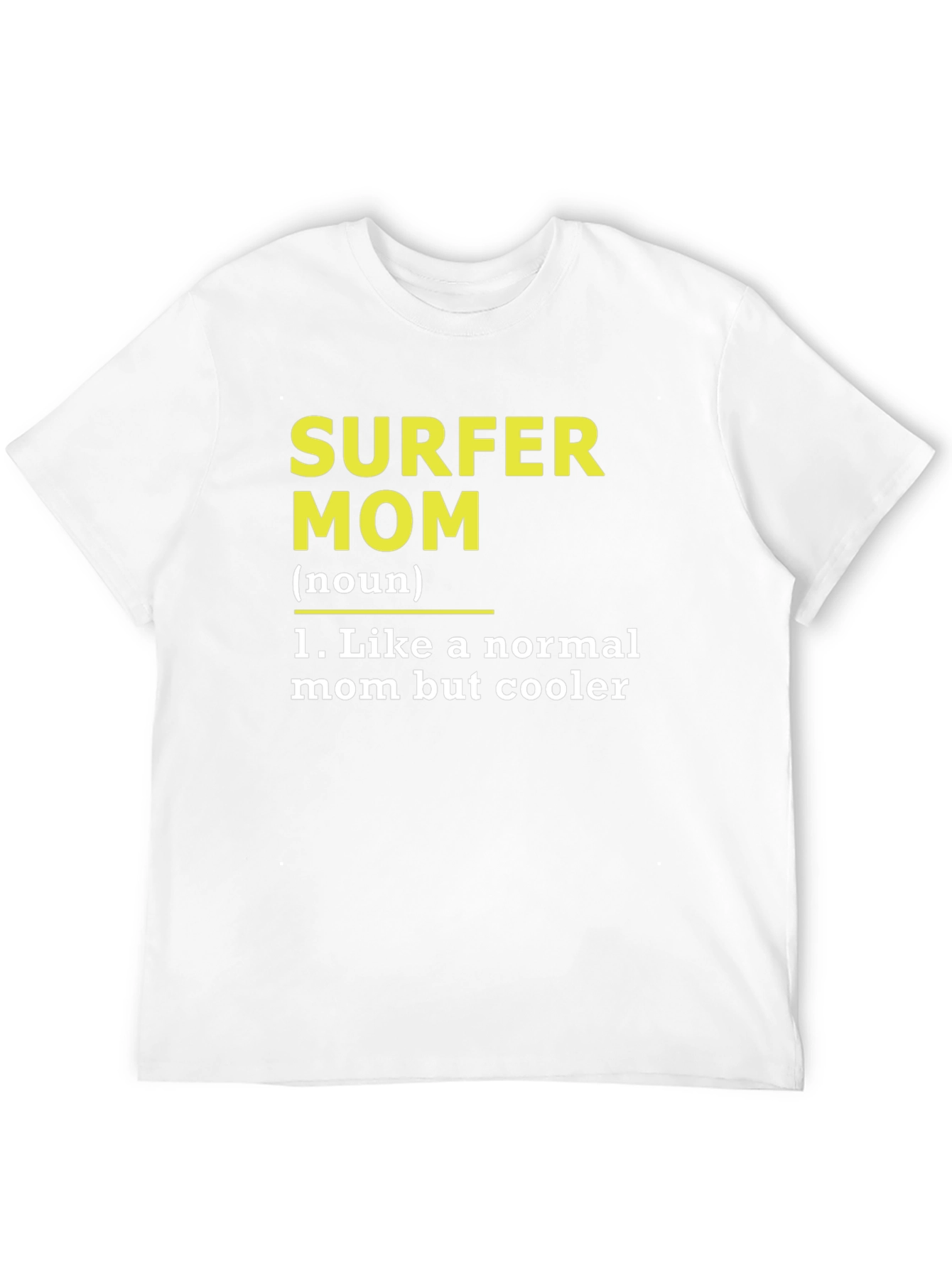 Black Surfer Mom Definition Black T-Shirt view 12