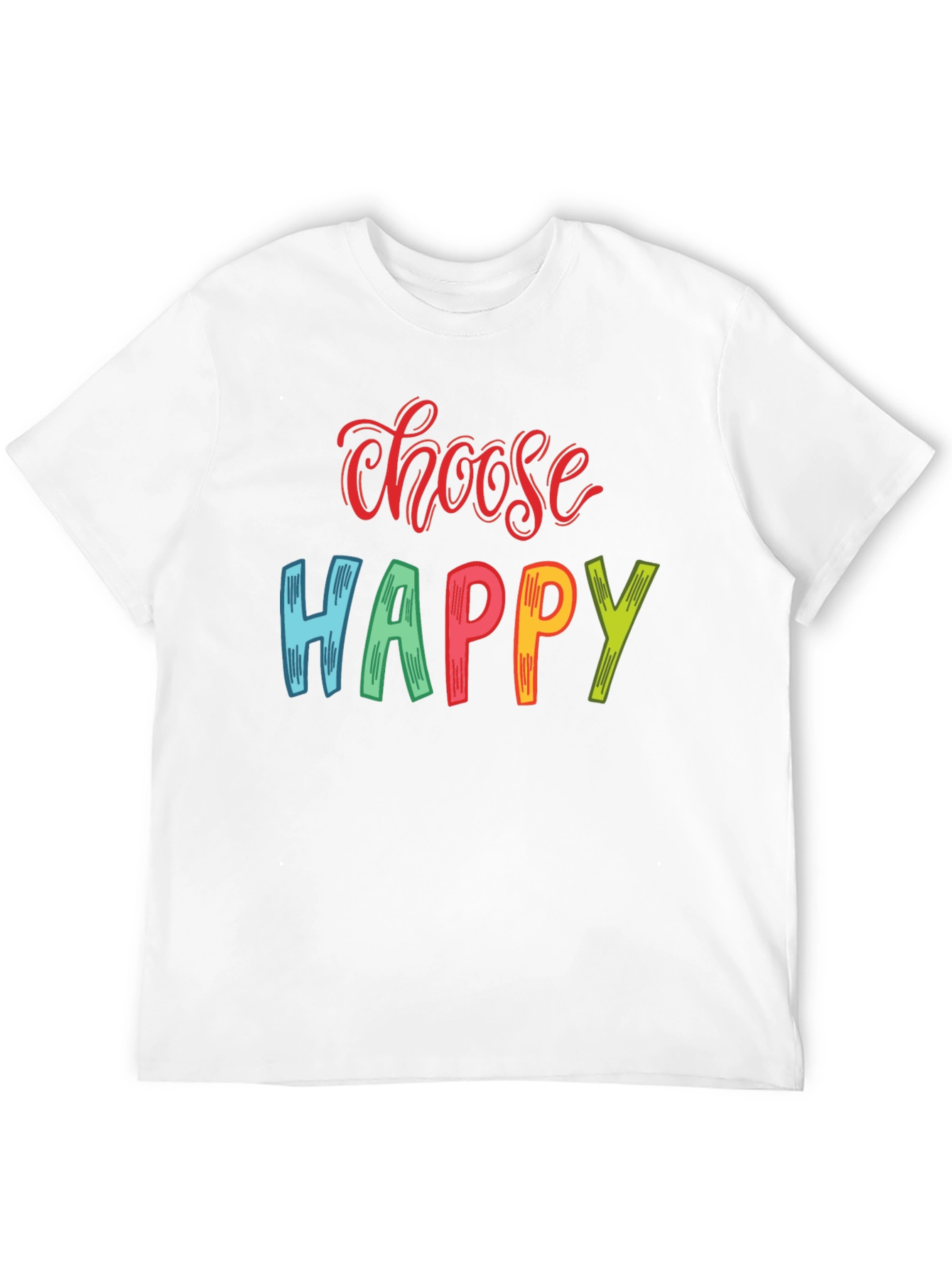 Black Choose Happy Graphic T-Shirt - Positive Vibes view 12