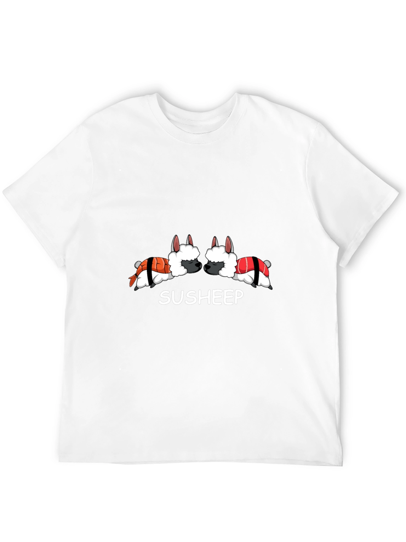 Black Sushi Sheep Graphic Tee - Susheep T-Shirt view 12