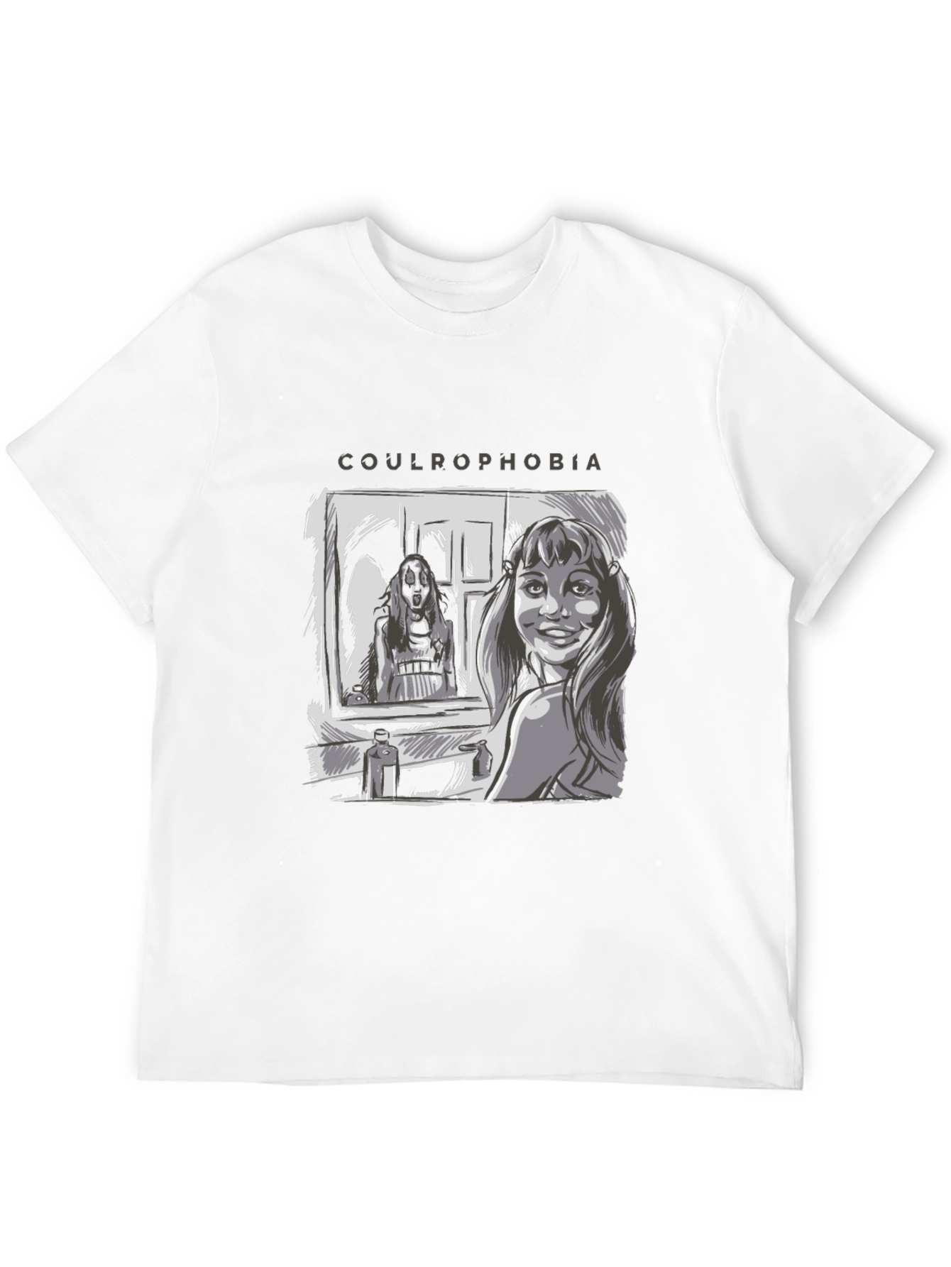 Black Coulrophobia Horror T-Shirt view 12