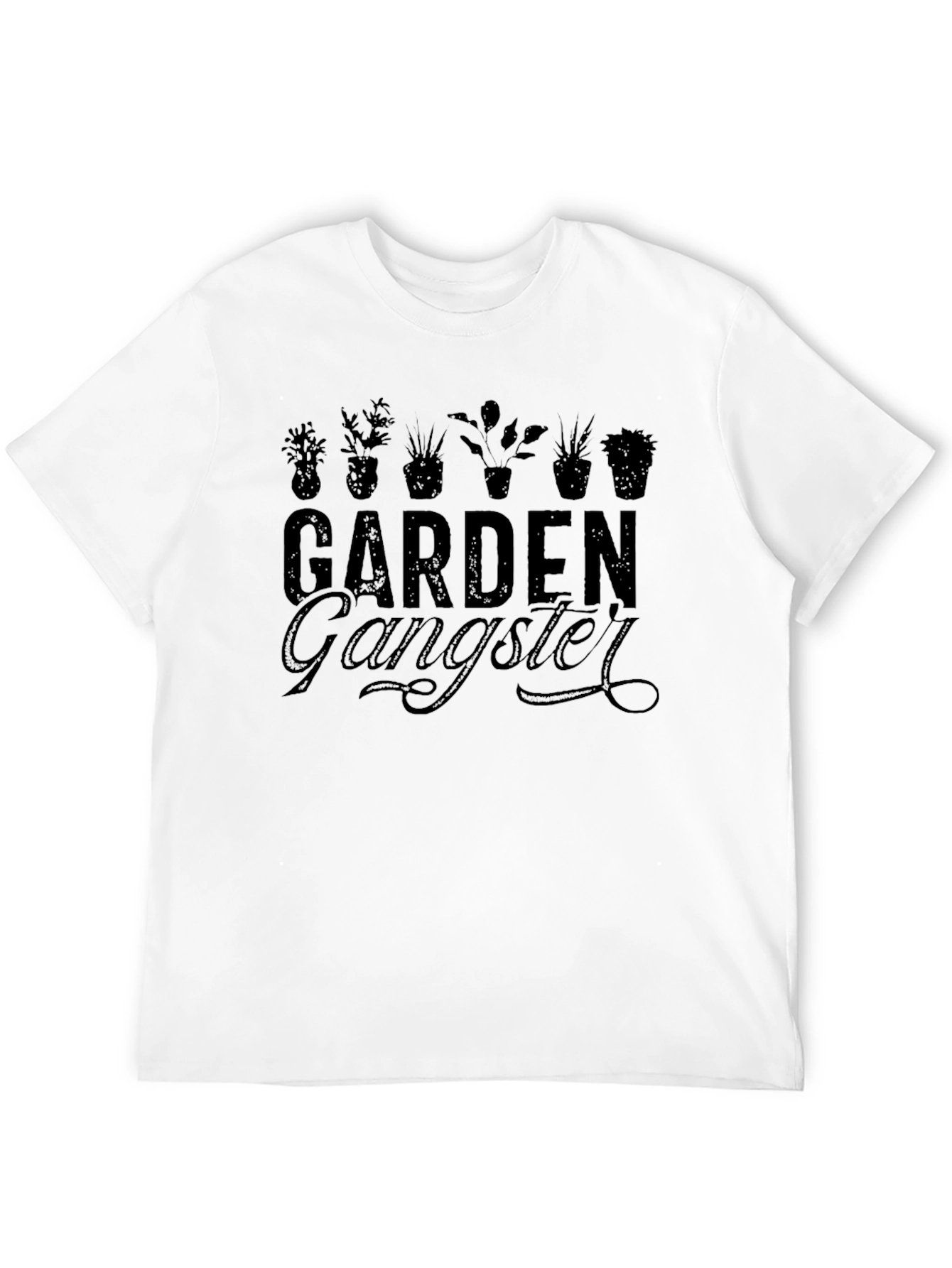 Black Garden Gangster T-Shirt - Gardening Lover Tee view 12
