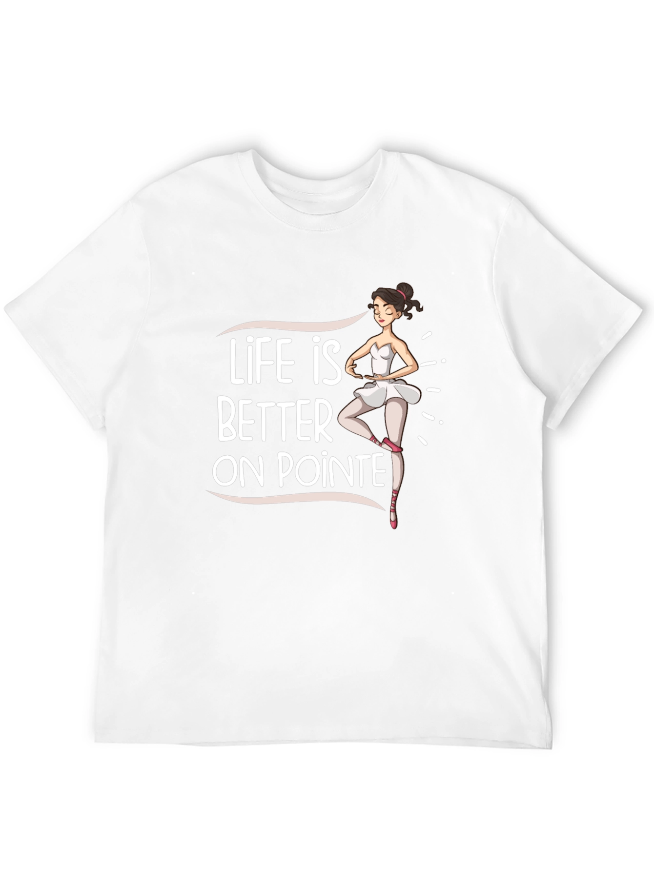 Black Life Is Better On Pointe Black T-Shirt view 12