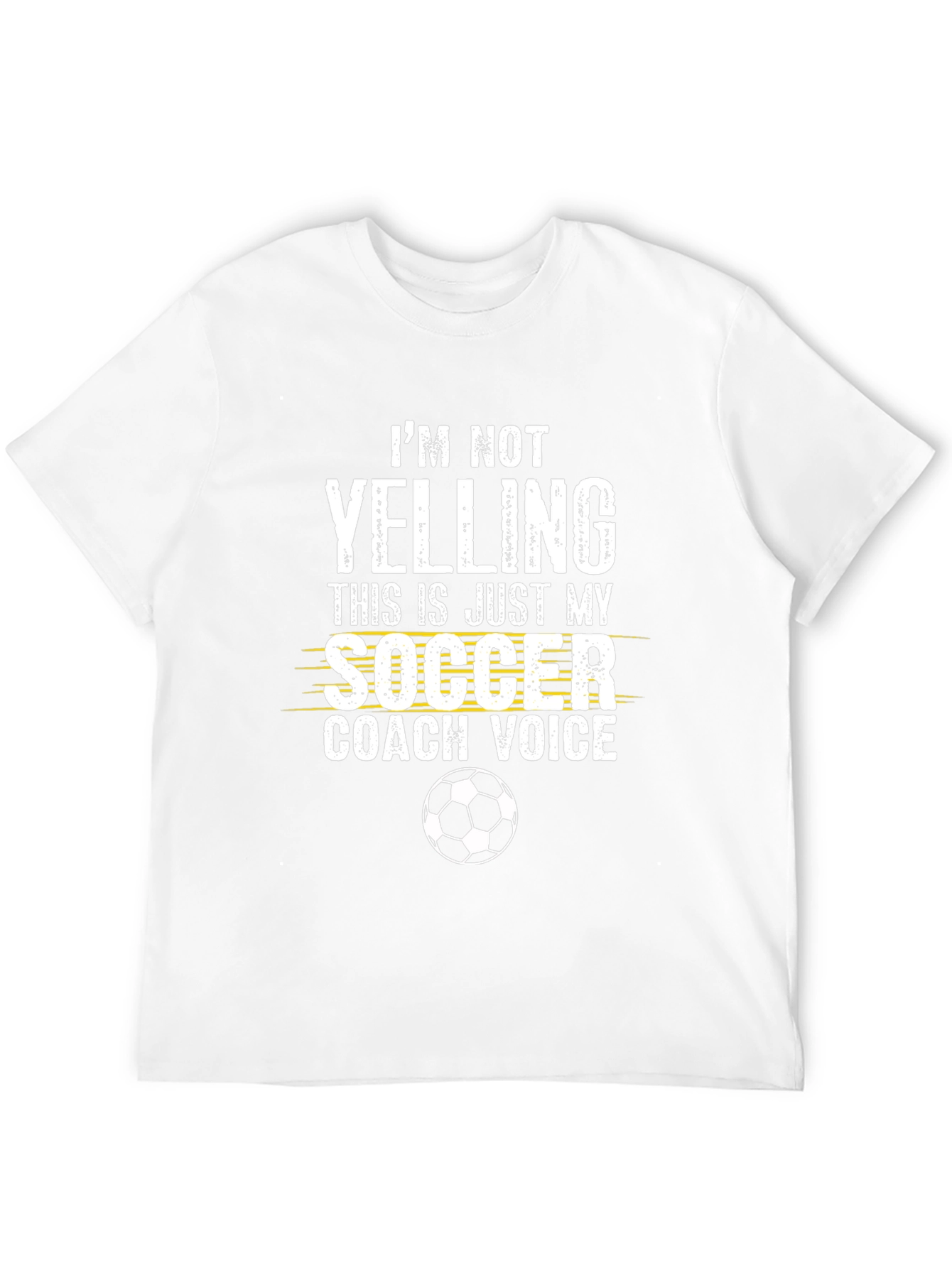Black Soccer Coach Voice T-Shirt - Novelty Graphic Tee view 12