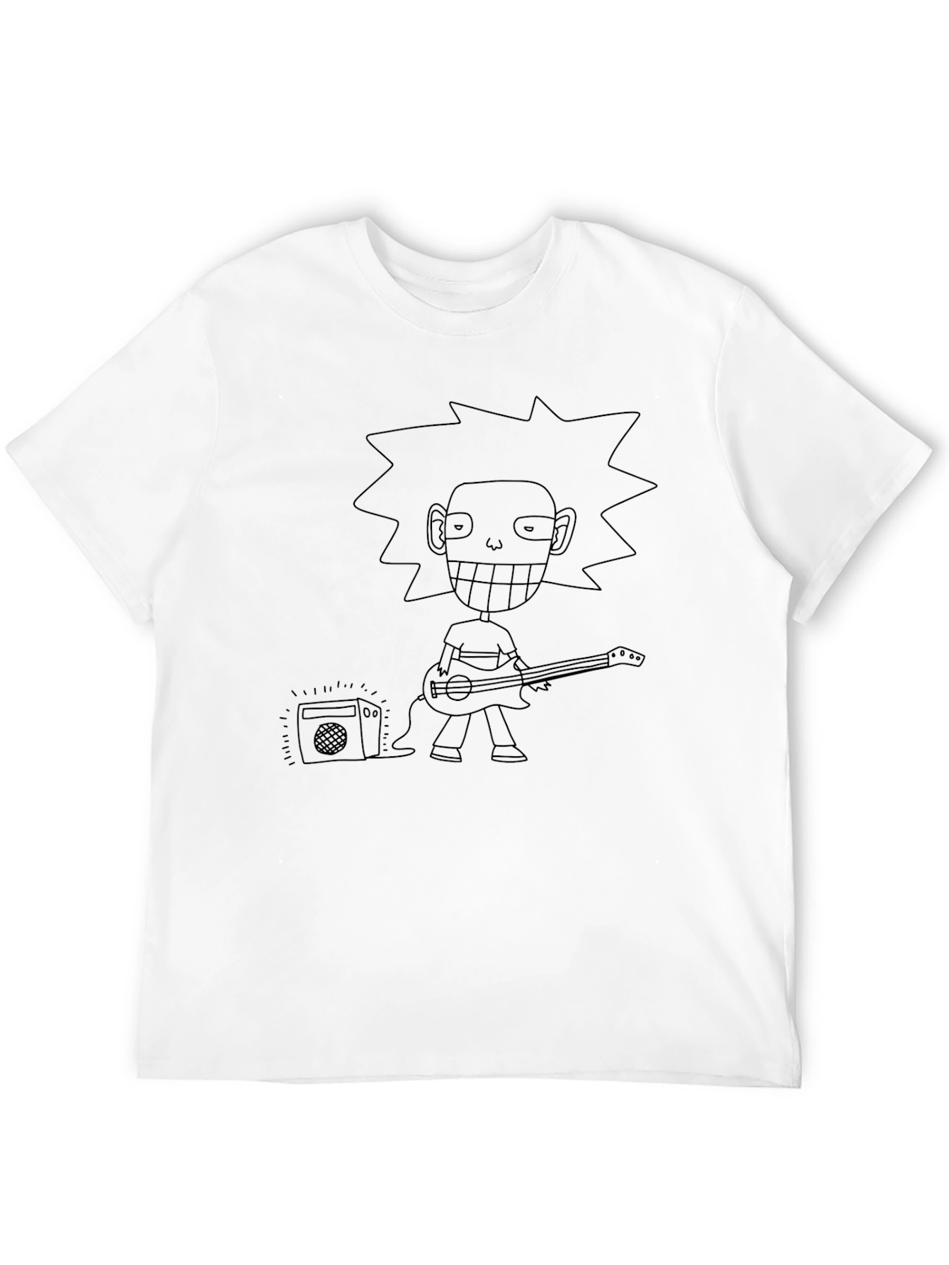 Black Cartoon Rocker Graphic Tee view 12