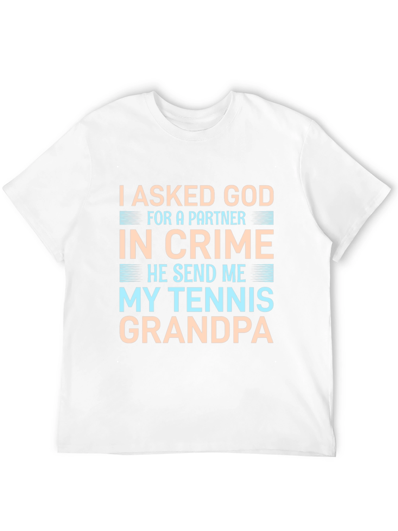 Black Tennis Grandpa Graphic T-Shirt view 12