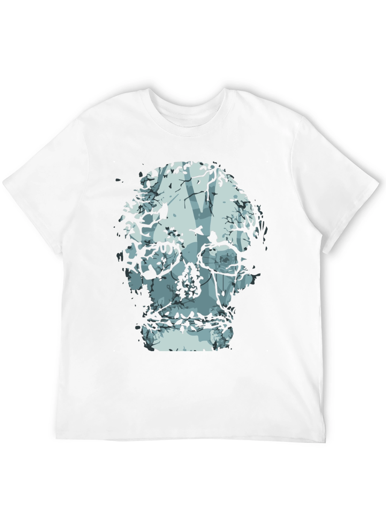 Black Skull Tree Graphic Tee - Nature Inspired Fashion view 12