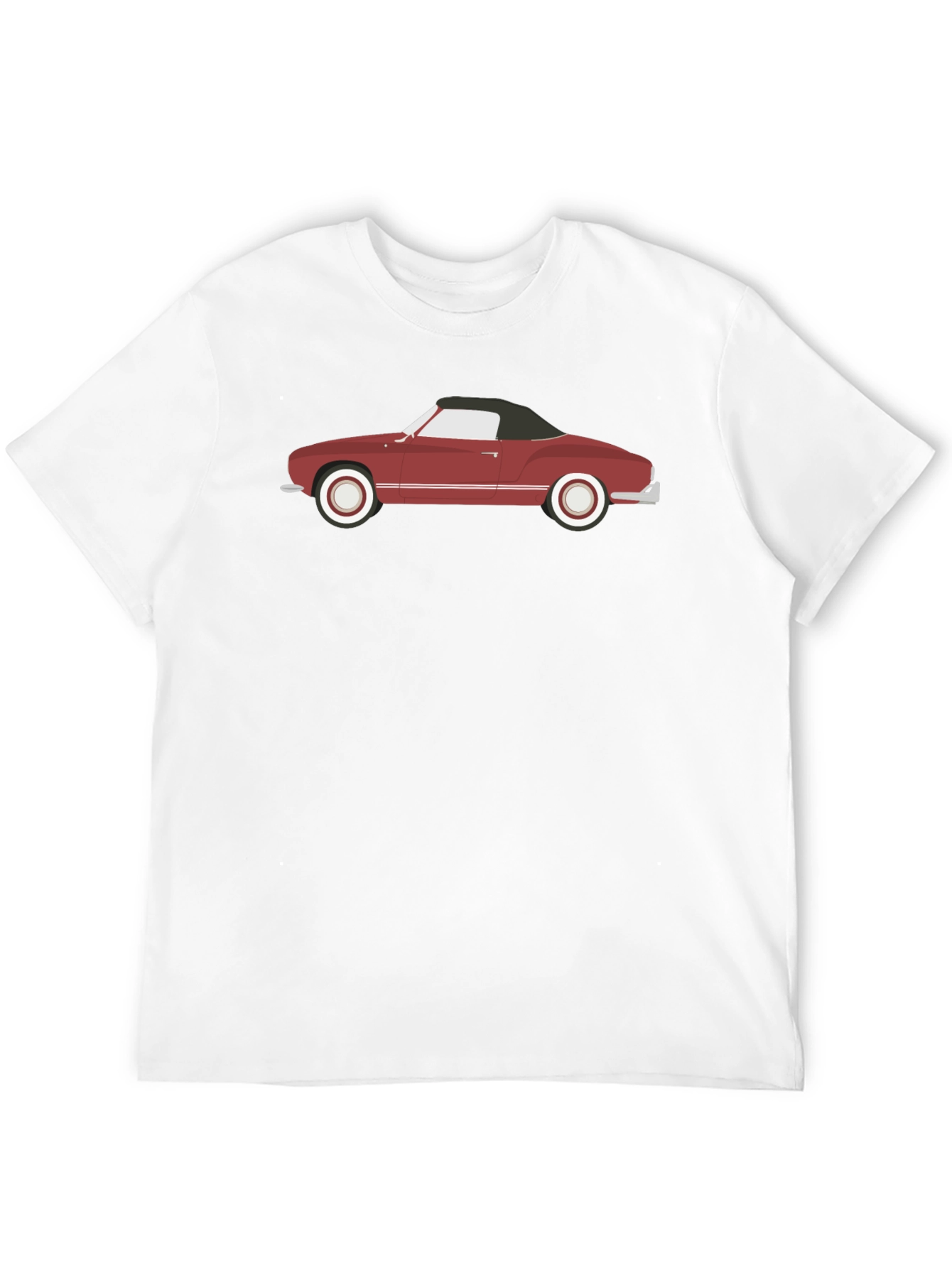 Black Classic Car Graphic Tee - Black Cotton Blend view 12