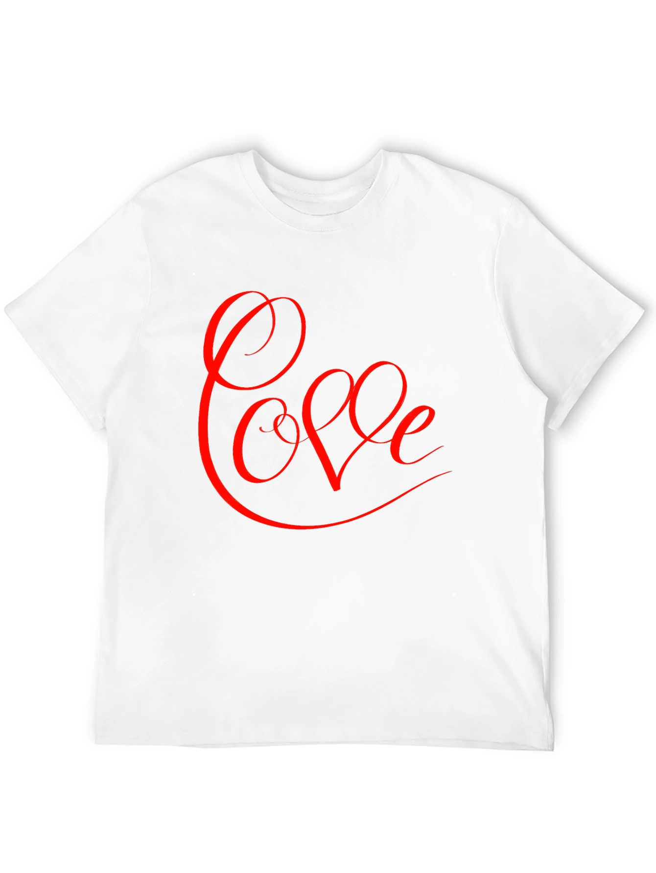 Black Love Script Graphic Tee - Black Cotton Blend view 12