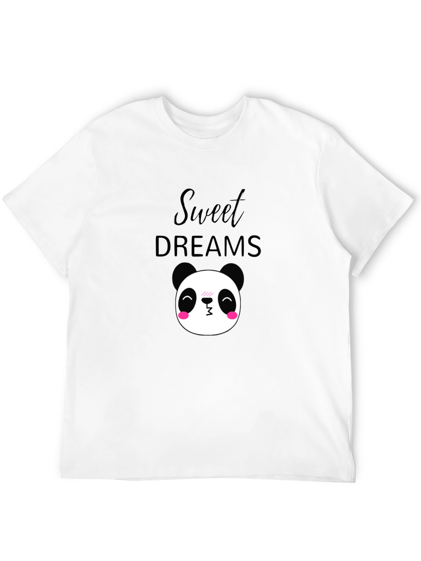 Black Sweet Dreams Panda T-Shirt - Black Cotton Comfort view 12