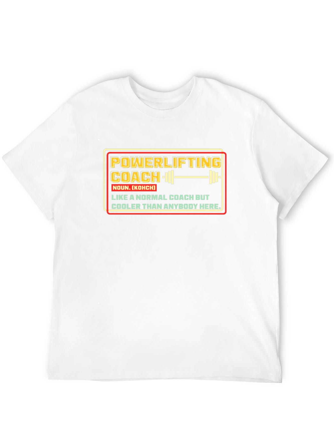 Black Powerlifting Coach T-Shirt view 12