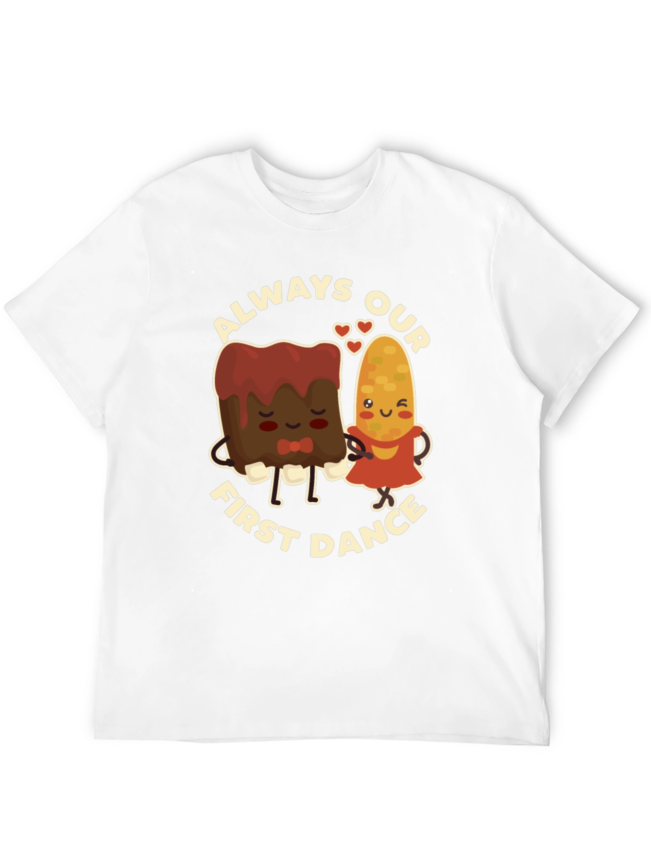 Black Always Our First Dance T-Shirt - Cute Foodie Couple Tee view 12