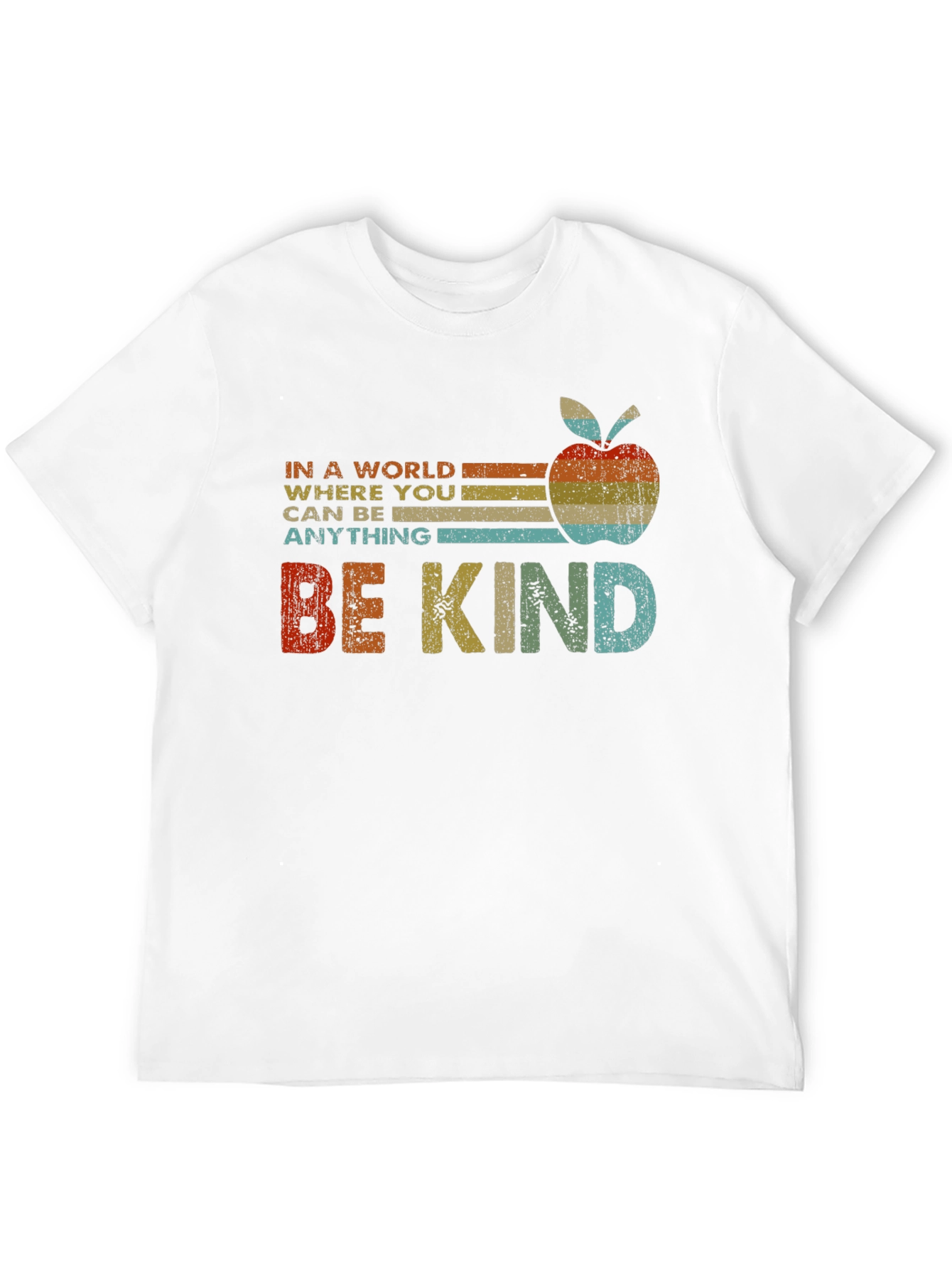 Black Be Kind Apple Graphic Tee view 12