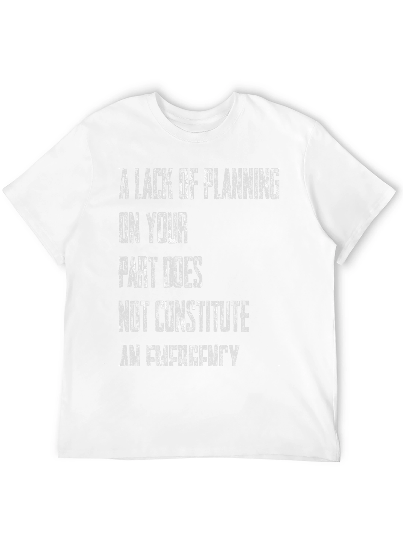 Black A Lack of Planning T-Shirt view 12