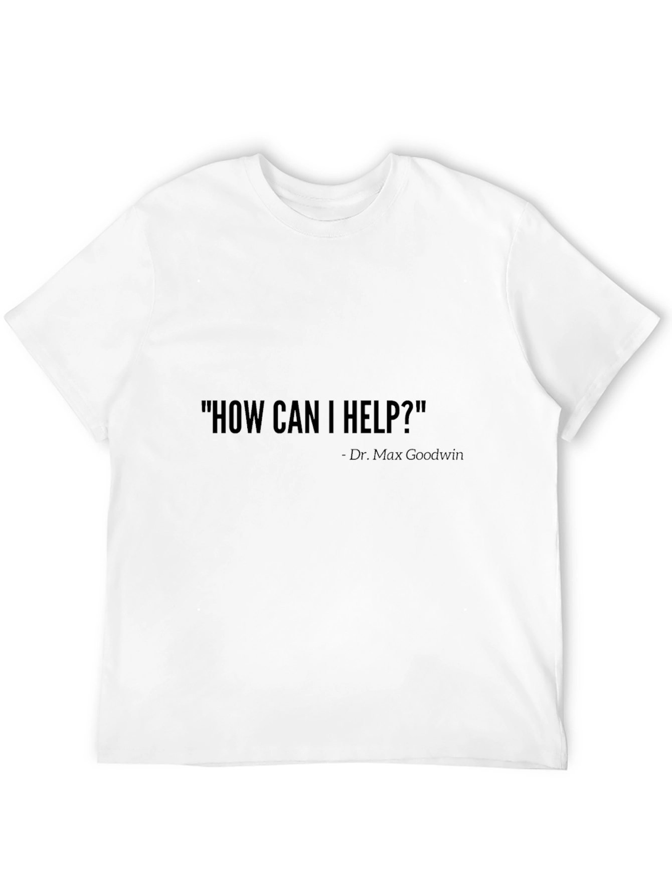 Black How Can I Help? T-Shirt view 12