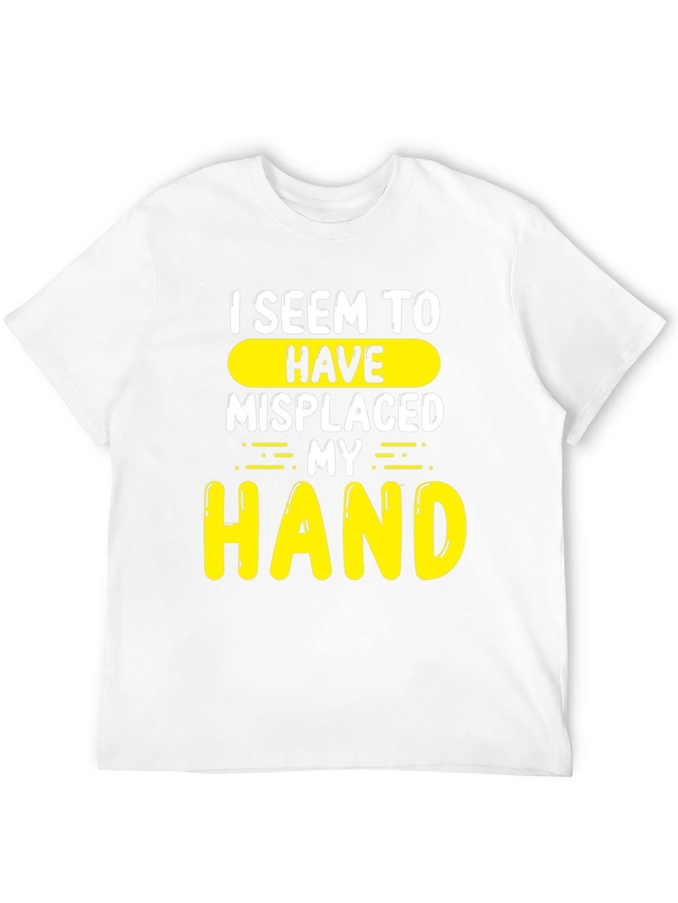 Black Humorous "Misplaced Hand" Graphic T-Shirt view 12