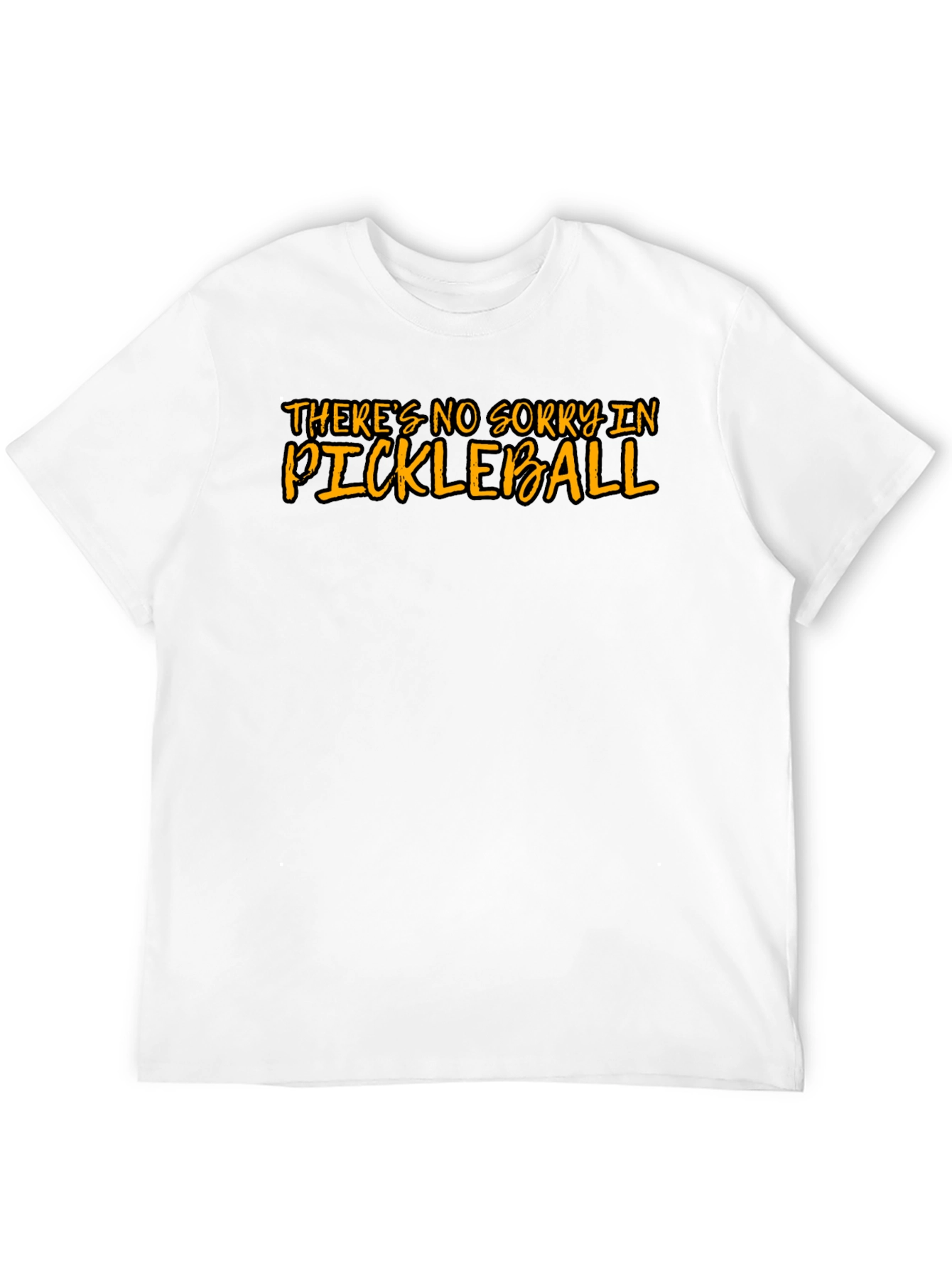 Black Funny Pickleball T-Shirt - There's No Sorry view 12