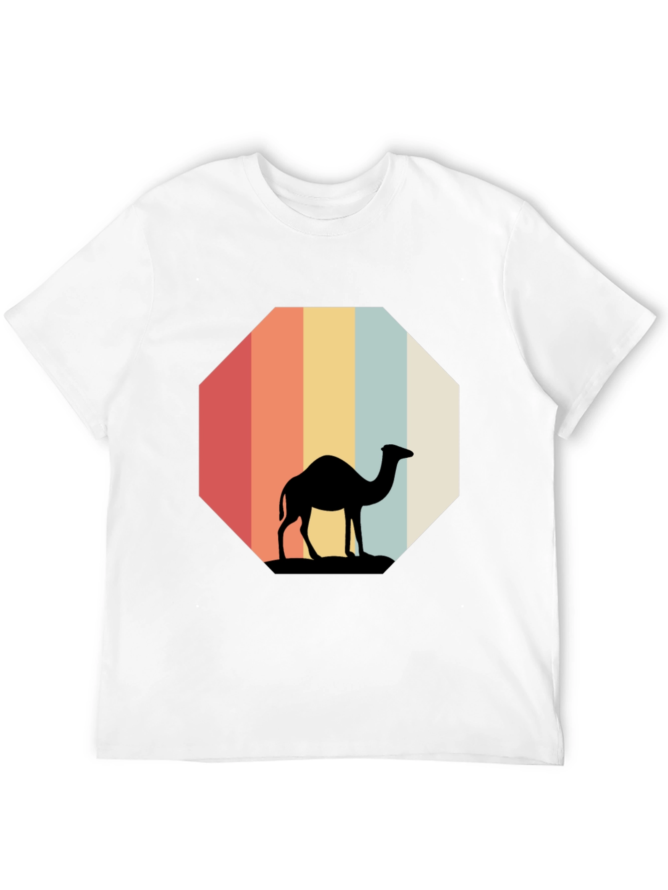 Black Retro Camel Silhouette Tee view 12