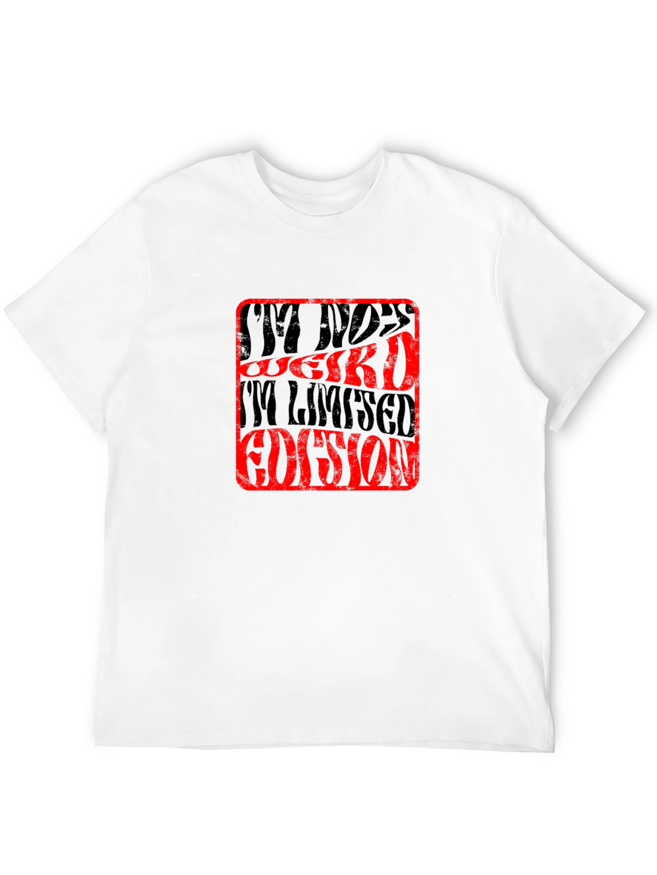 Black I'm Not Weird I'm Limited Edition Graphic Tee view 12