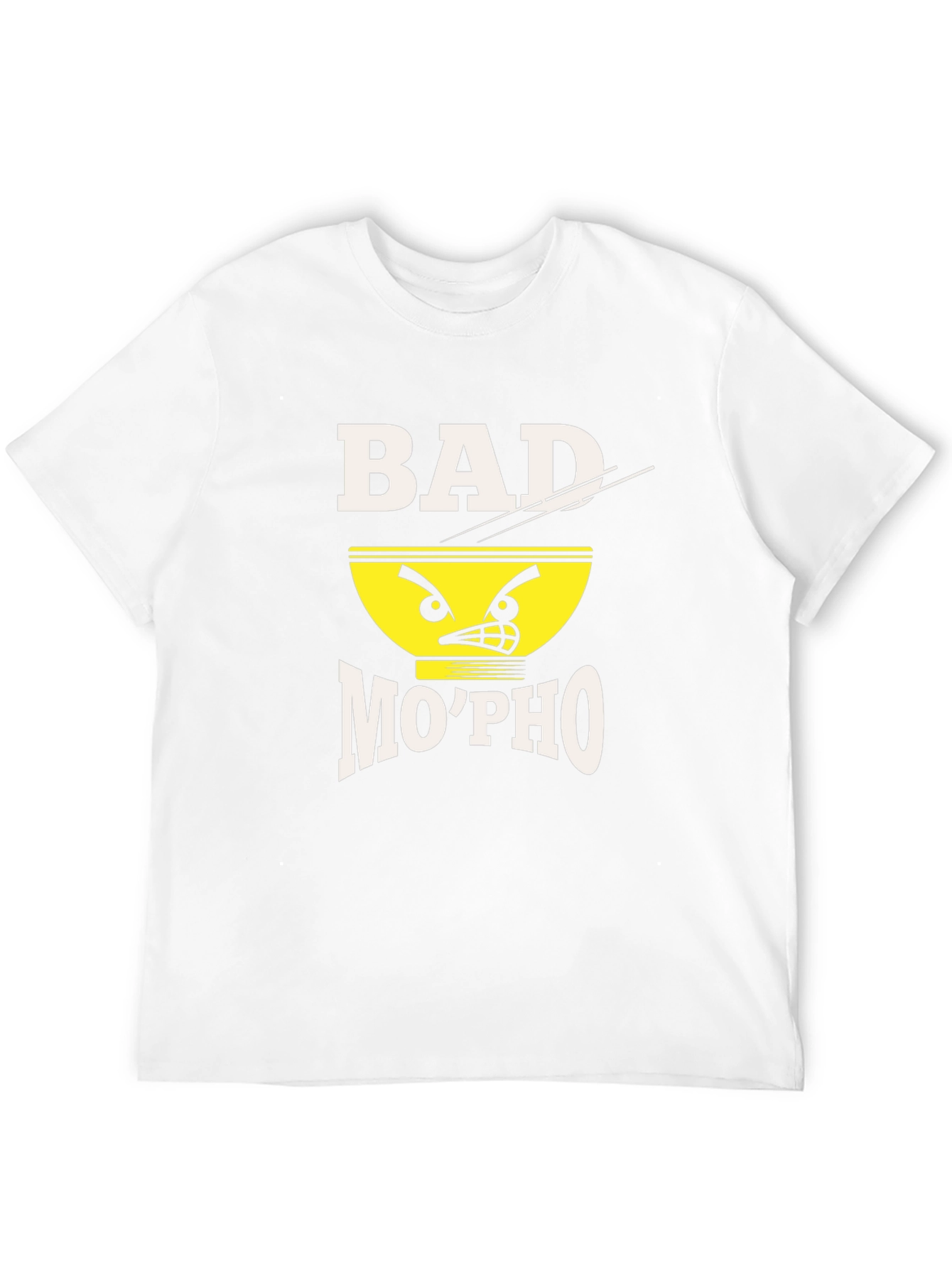Black Bad Mo'Pho T-Shirt - Novelty Food Pun Tee view 12