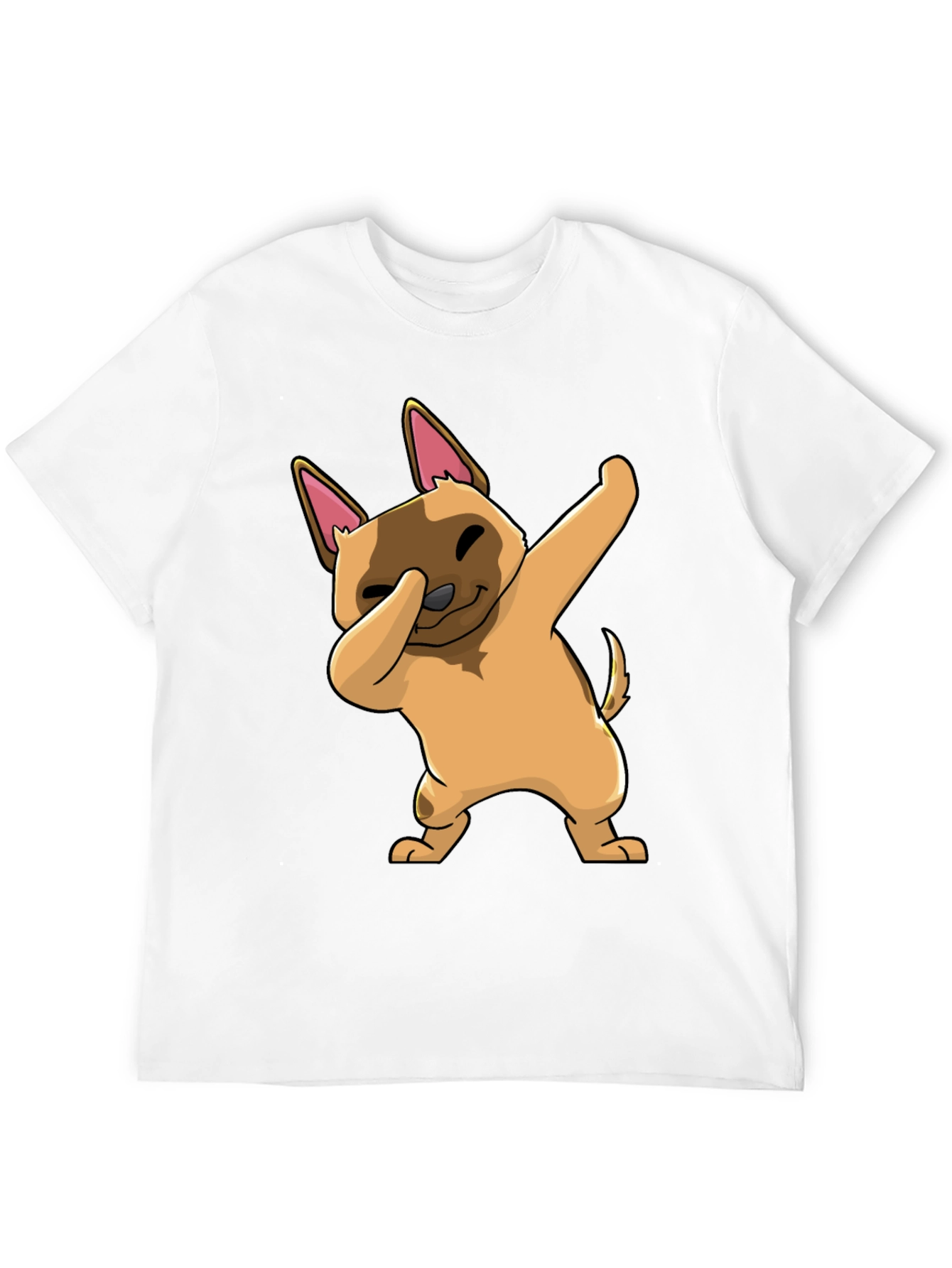 Black Dabbing Dog Graphic T-Shirt - Trendy Casual Wear view 12