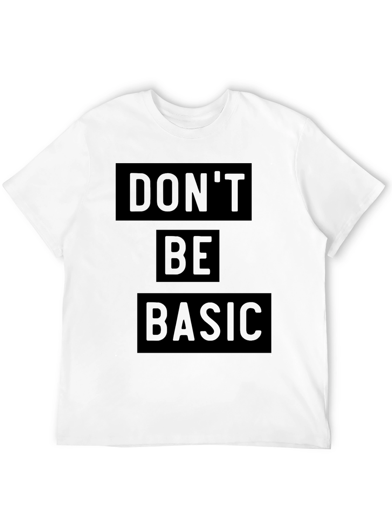 Black Don't Be Basic - Men's Black Graphic Tee view 12