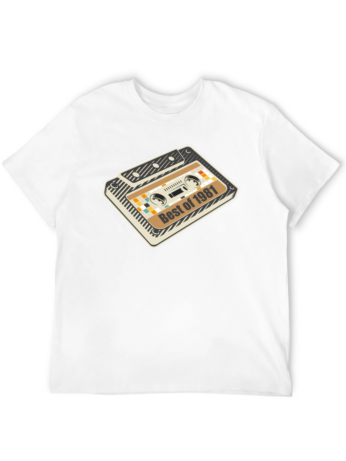 Black Best of 1981 Cassette Tape Graphic Tee view 12