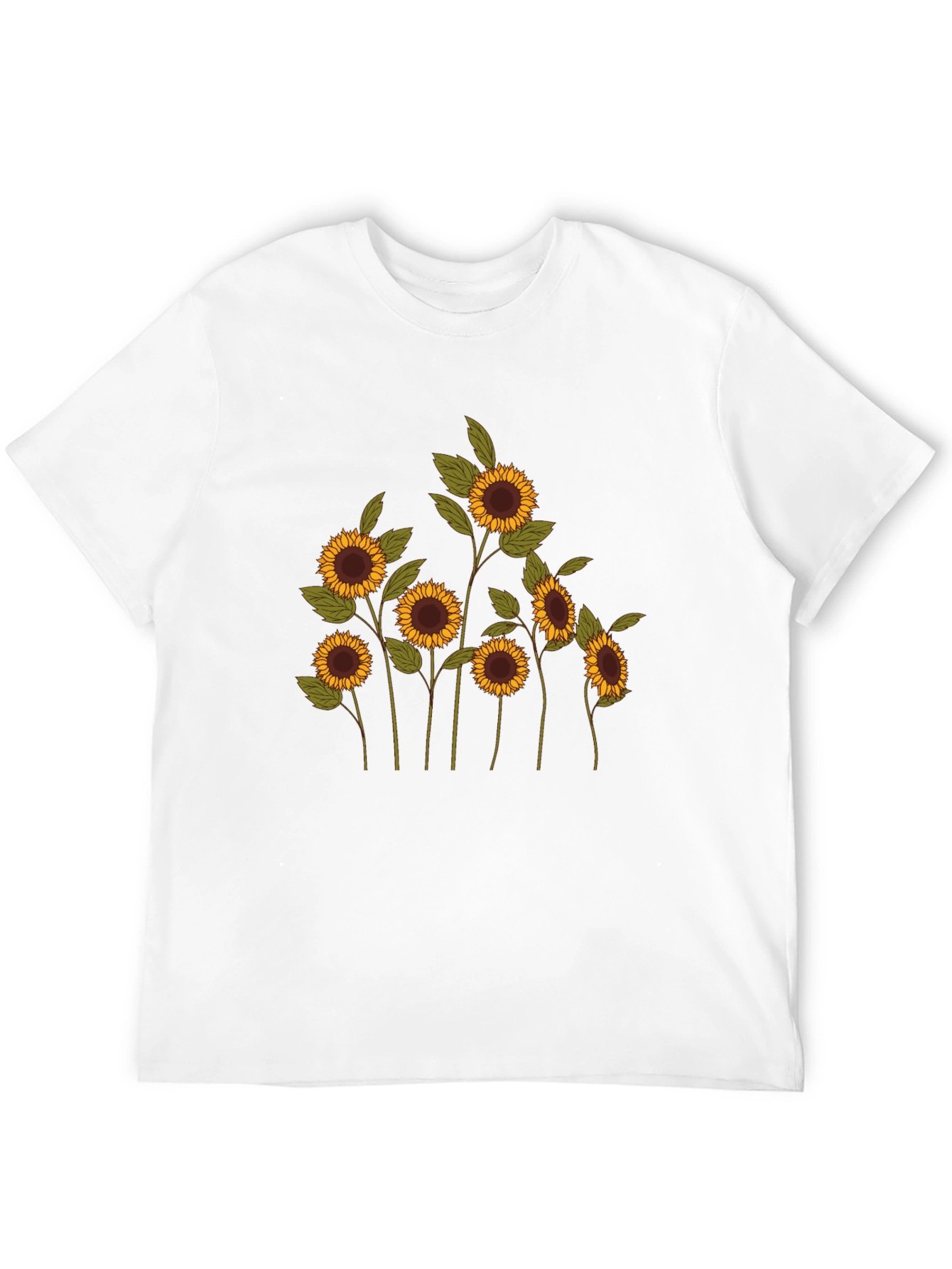 Black Sunflower Graphic Tee - Black Cotton Blend view 12