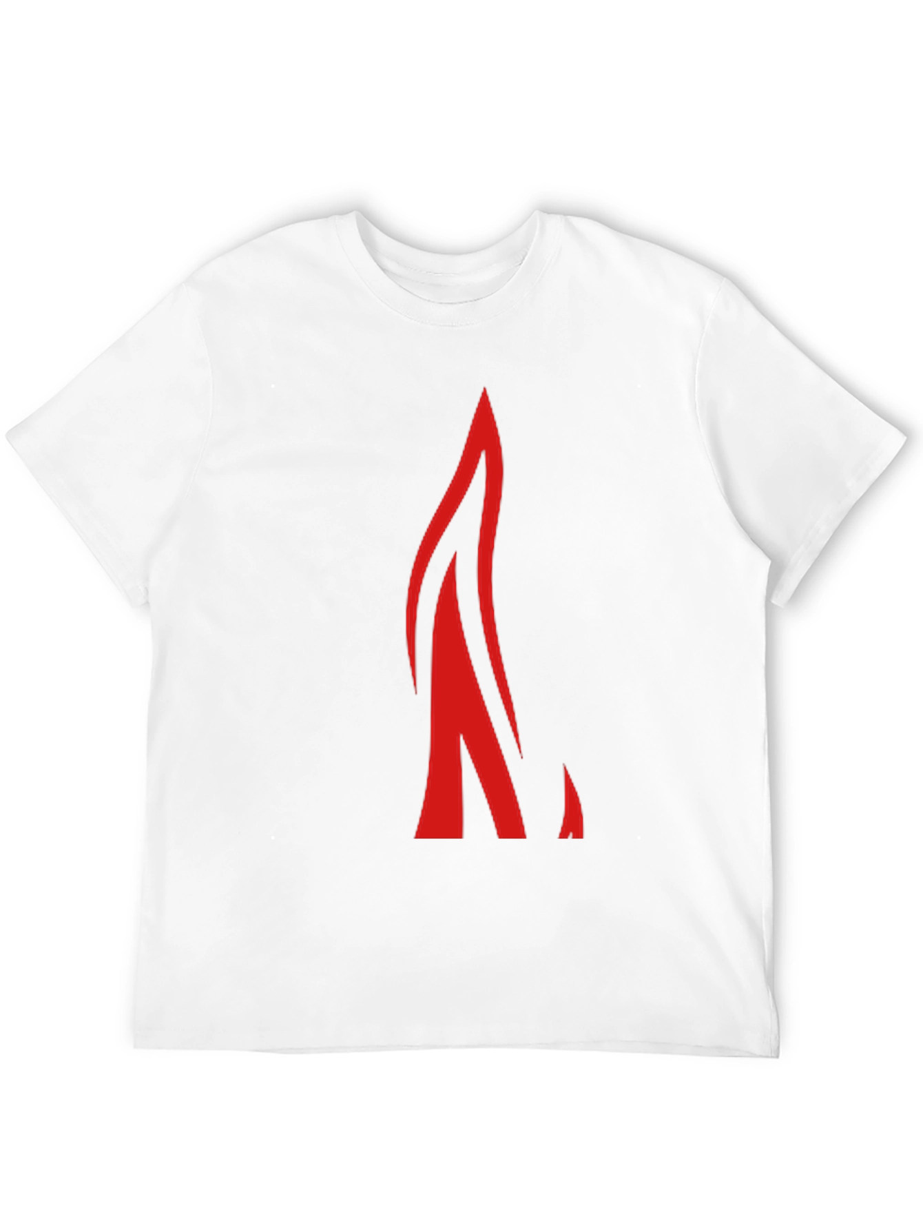 Black Bold Red Flame Graphic Black T-Shirt view 12