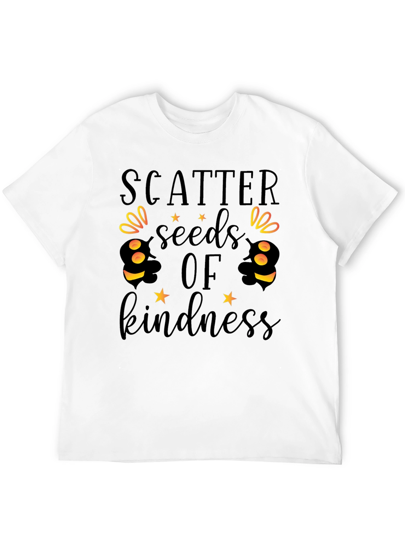 Black Scatter Seeds of Kindness Graphic Tee view 12