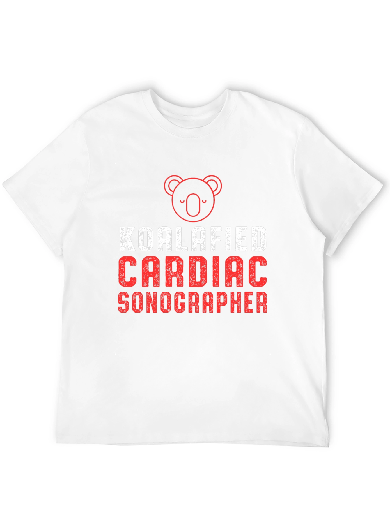 Black Koalafied Cardiac Sonographer Black T-Shirt view 12