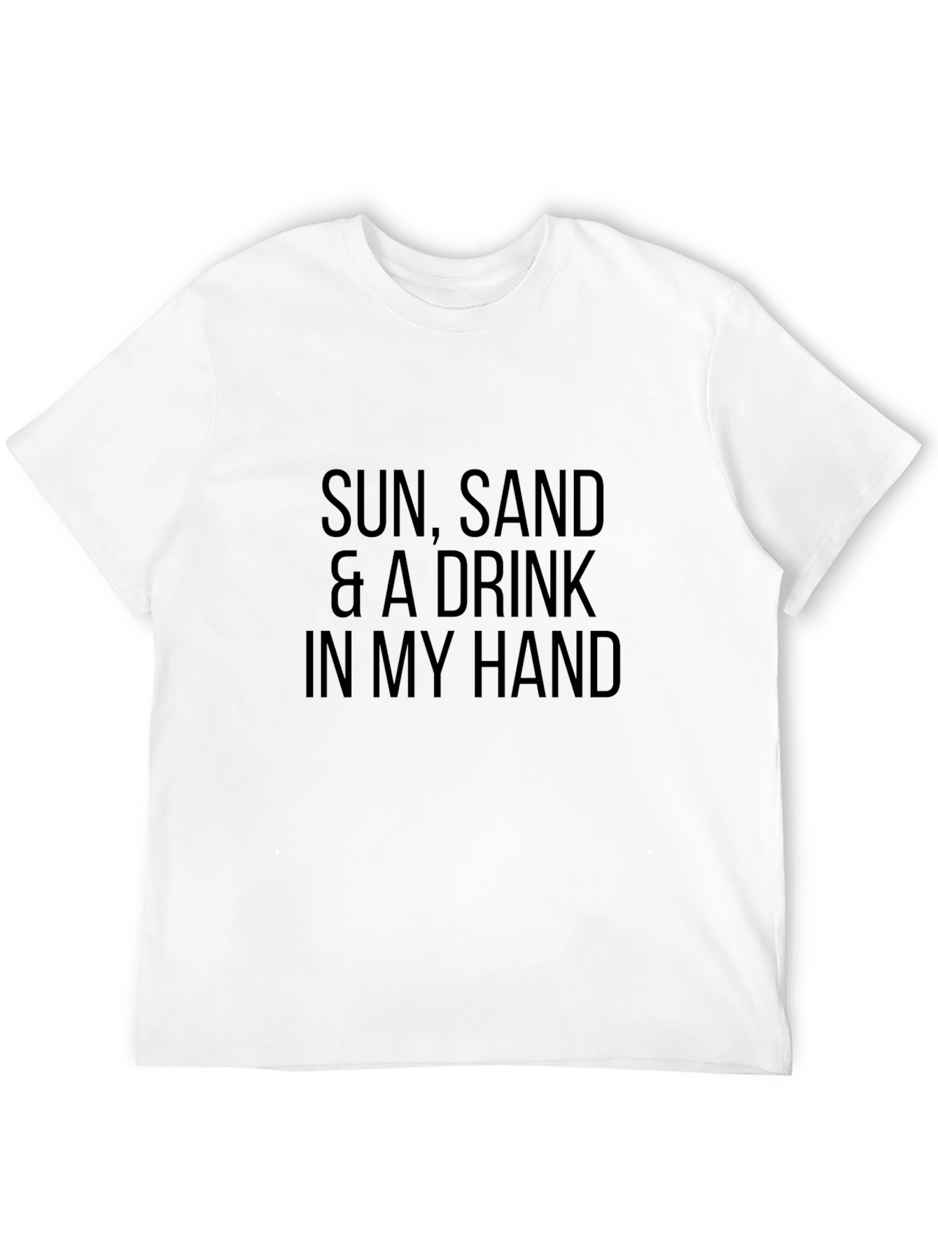 Black Sun, Sand & A Drink In My Hand Black T-Shirt view 12
