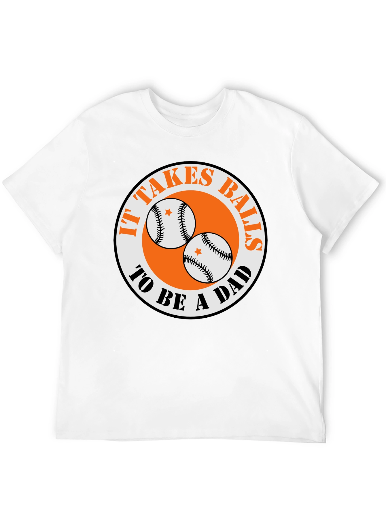 Black It Takes Balls To Be A Dad T-Shirt view 12