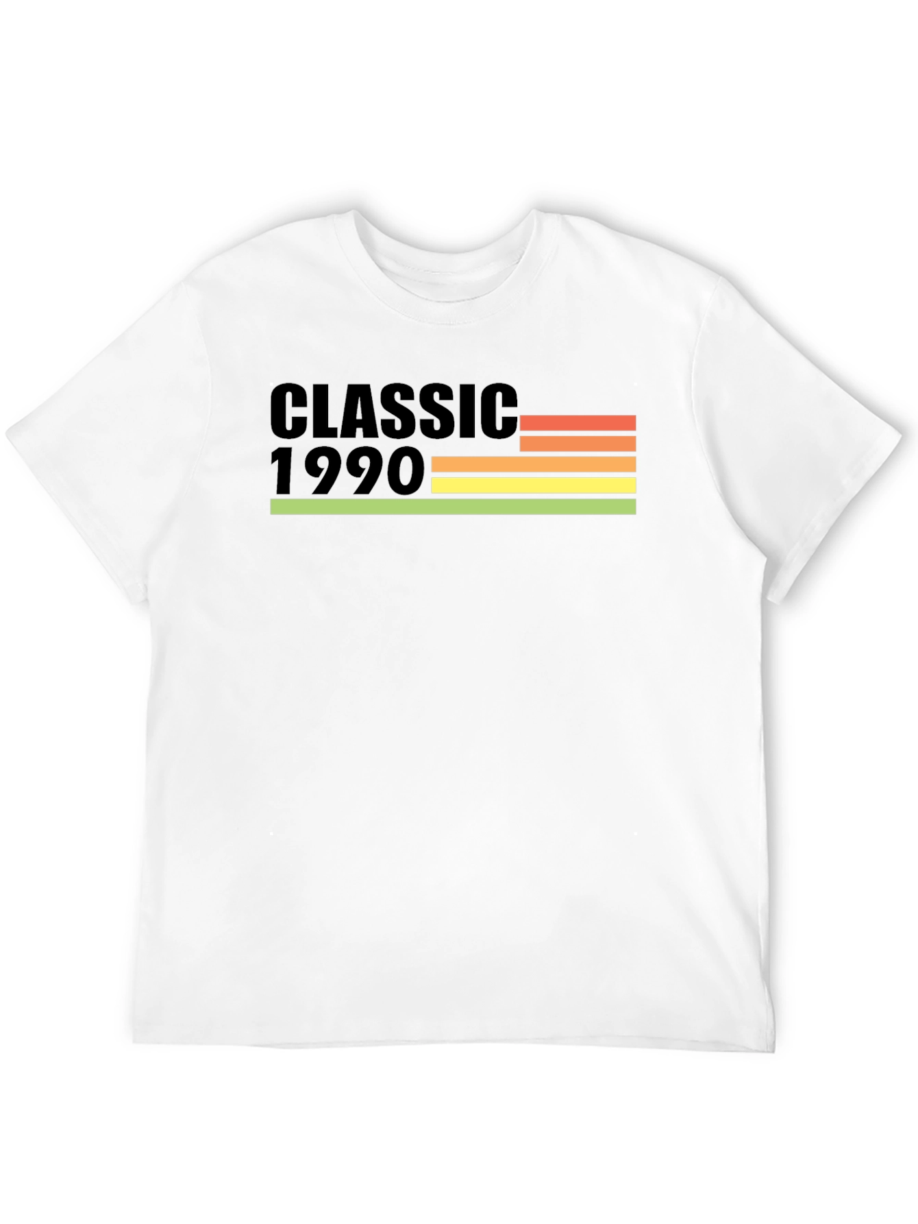 Black Classic 1990 Retro Birthday T-Shirt view 12