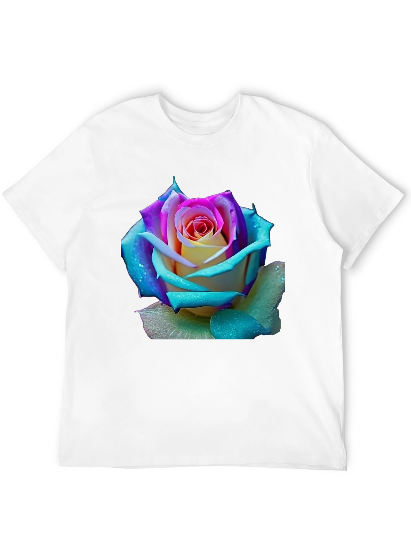 Black Rose Graphic Tee - Vibrant Floral Design view 12