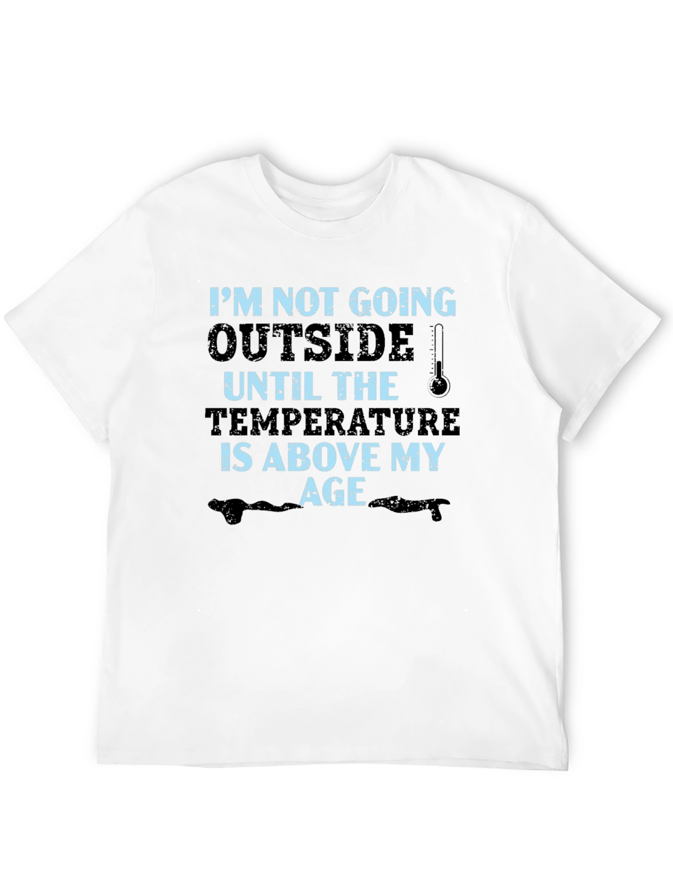 Black Funny Age Temperature Graphic T-Shirt view 12