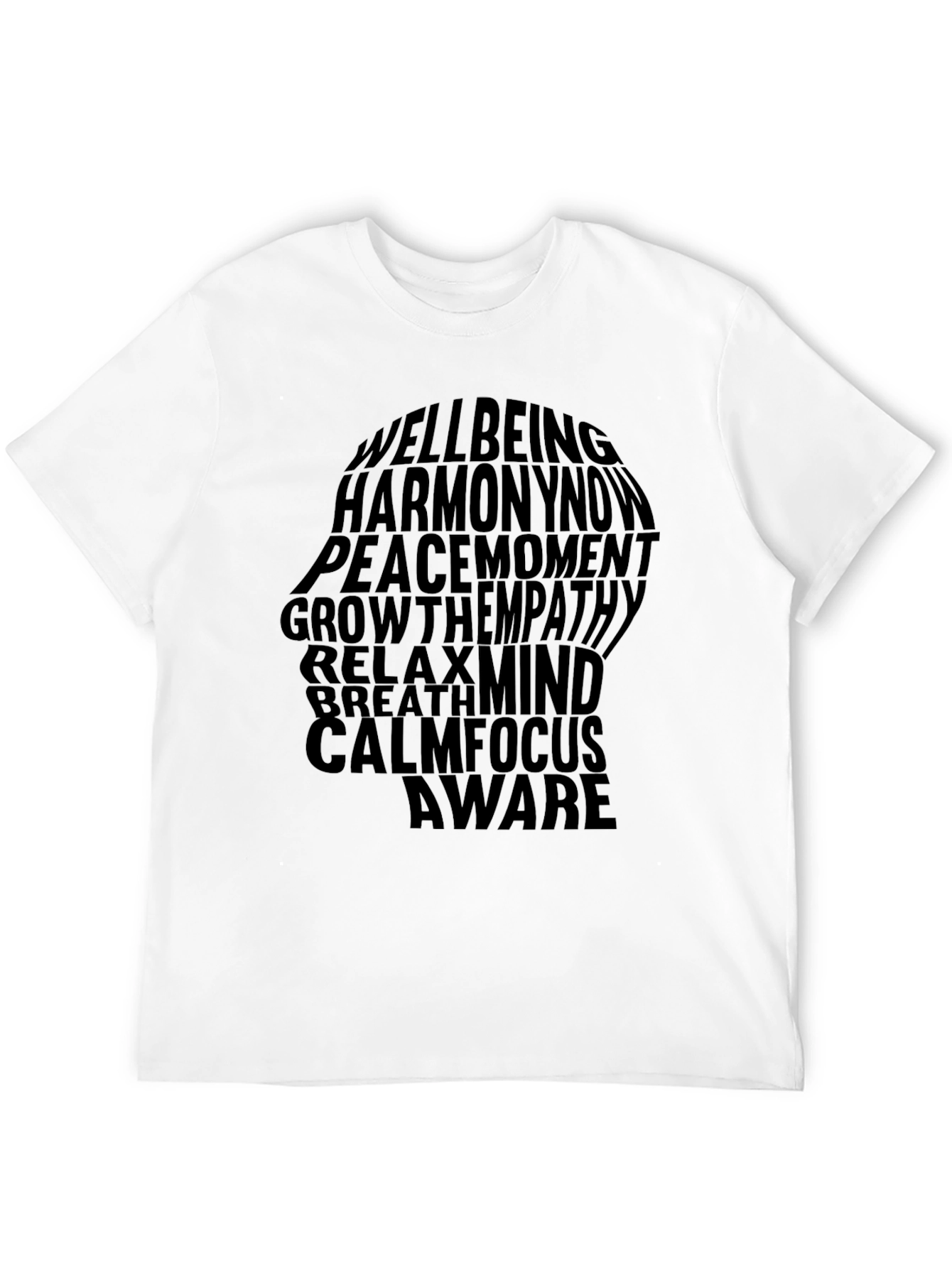 Black Wellbeing Harmony Mind T-Shirt view 12