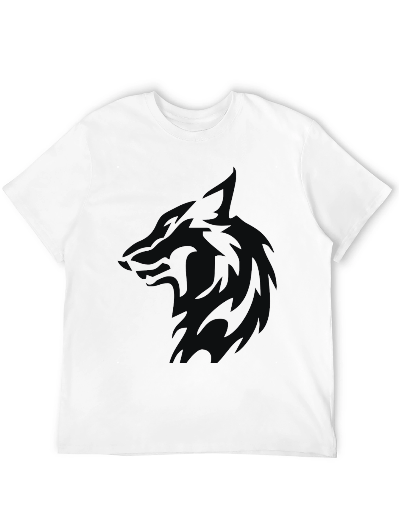 Black Stealth Wolf Graphic Tee - Mens Black T-Shirt view 12