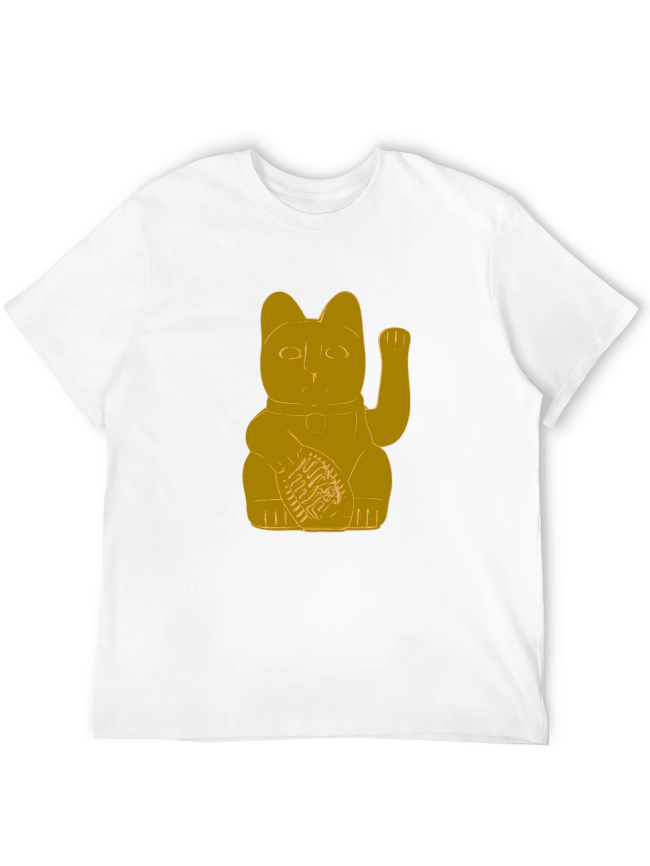 Black Lucky Cat T-Shirt - Graphic Tee view 12