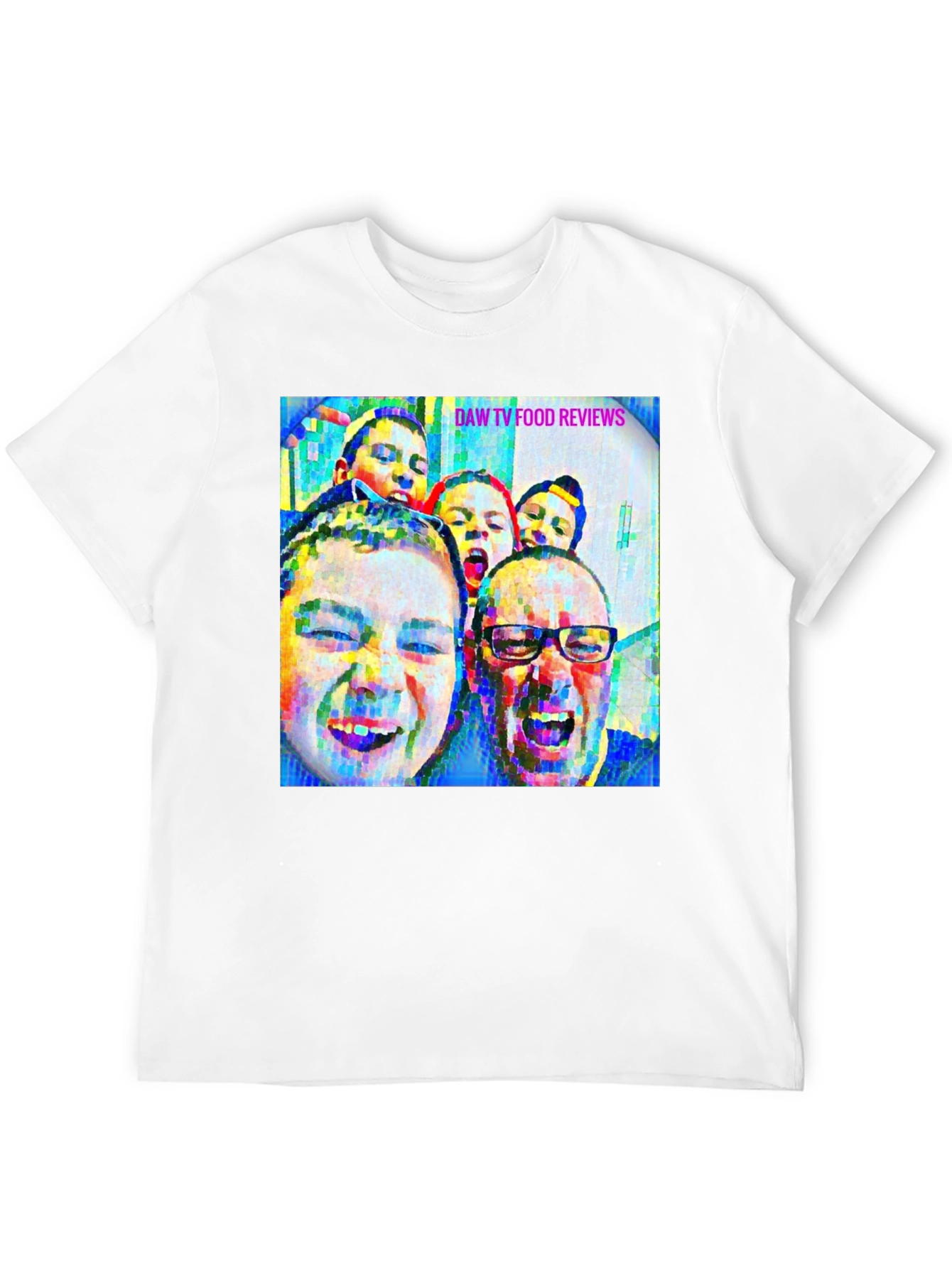 Black DAW TV Food Reviews Graphic Tee - Black view 12